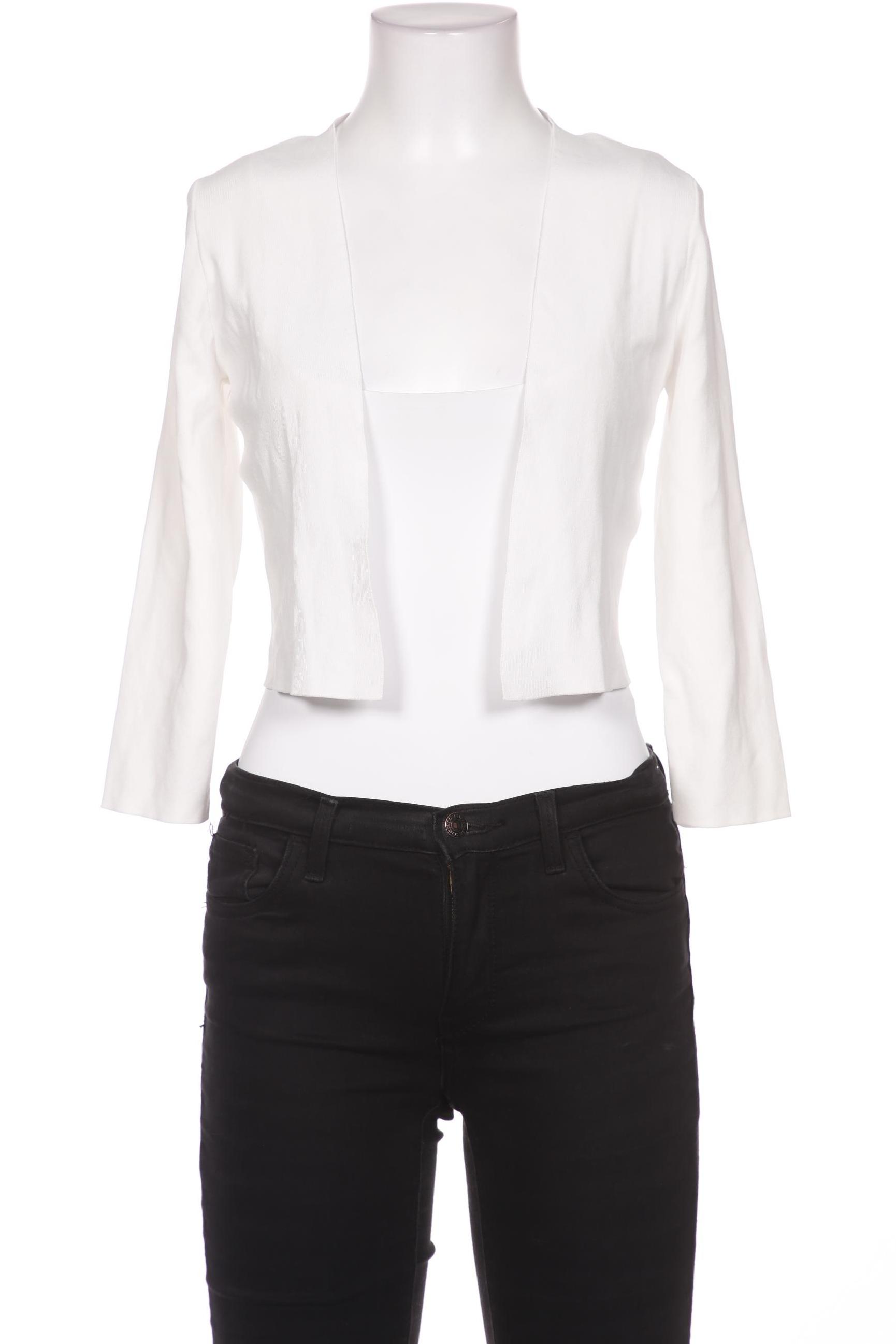 

Taifun Damen Strickjacke, weiß, Gr. 34