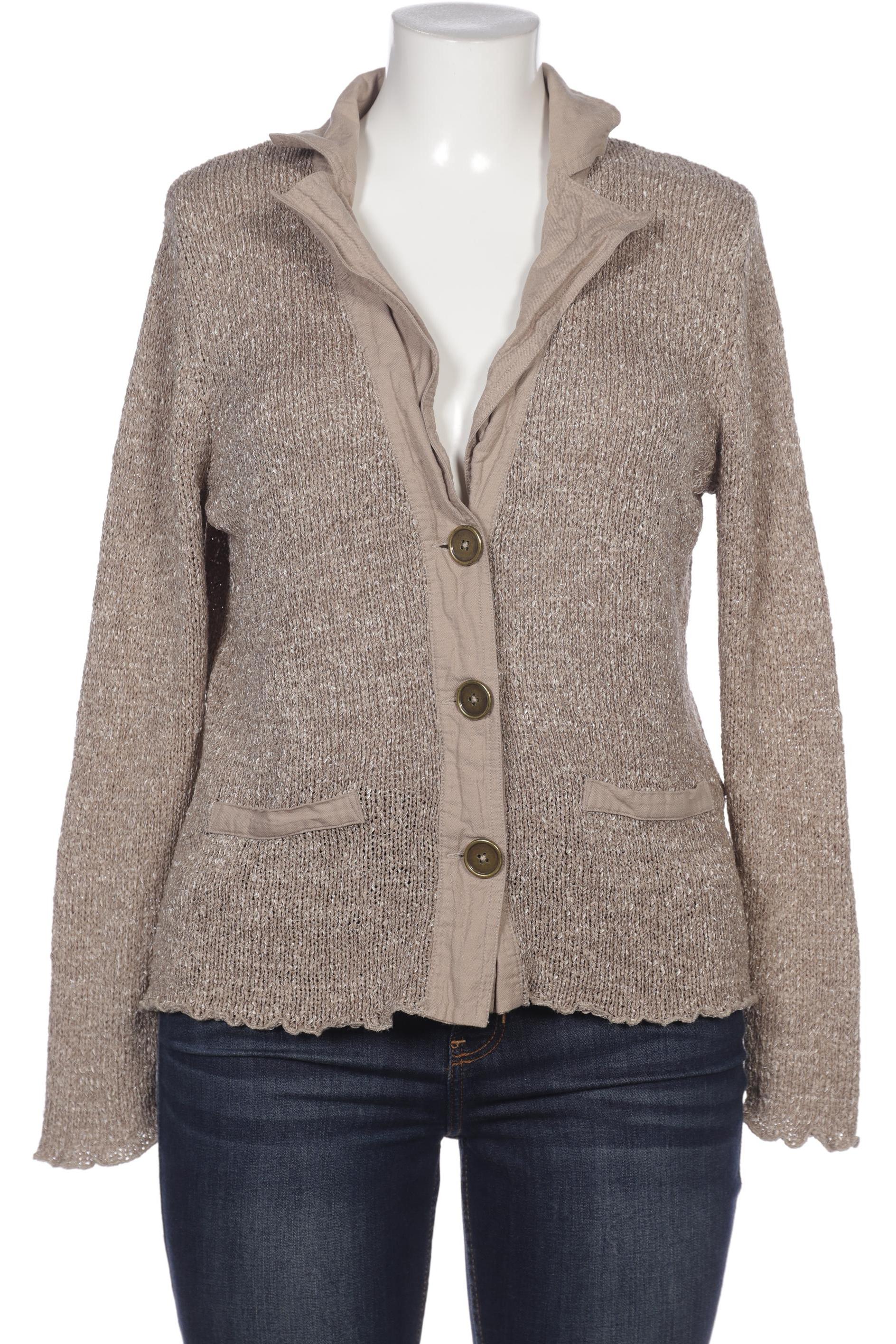 

Taifun Damen Strickjacke, beige, Gr. 44