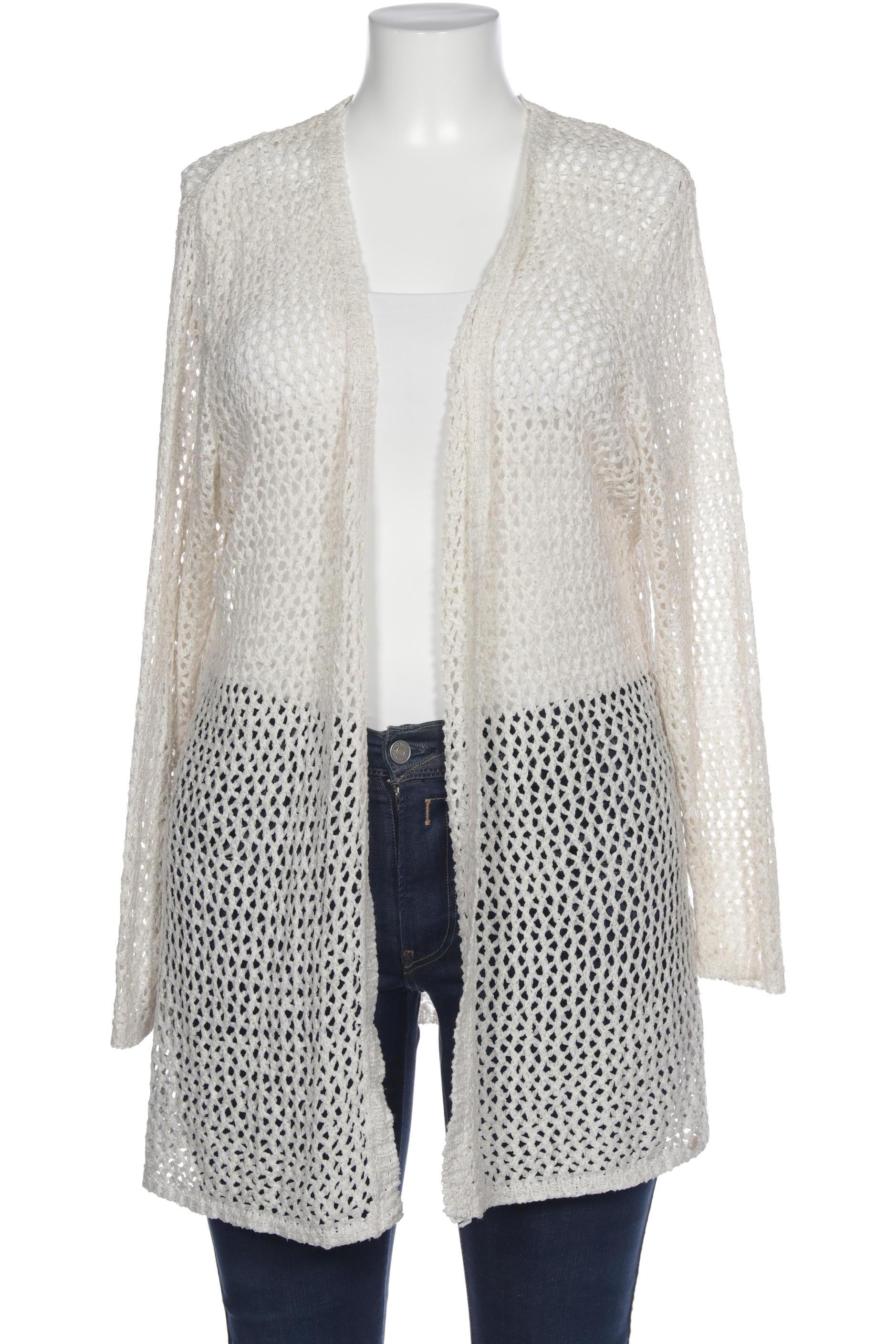 

Taifun Damen Strickjacke, weiß, Gr. 46