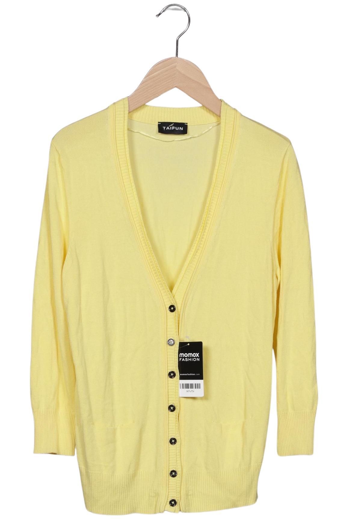 

Taifun Damen Strickjacke, gelb, Gr. 36