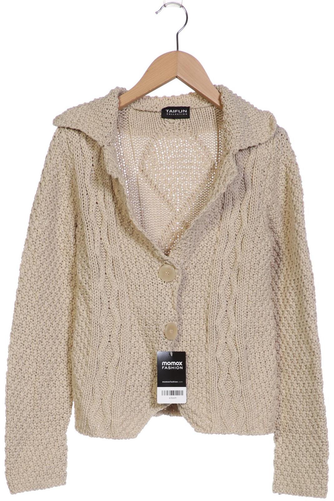 

Taifun Damen Strickjacke, beige, Gr. 36