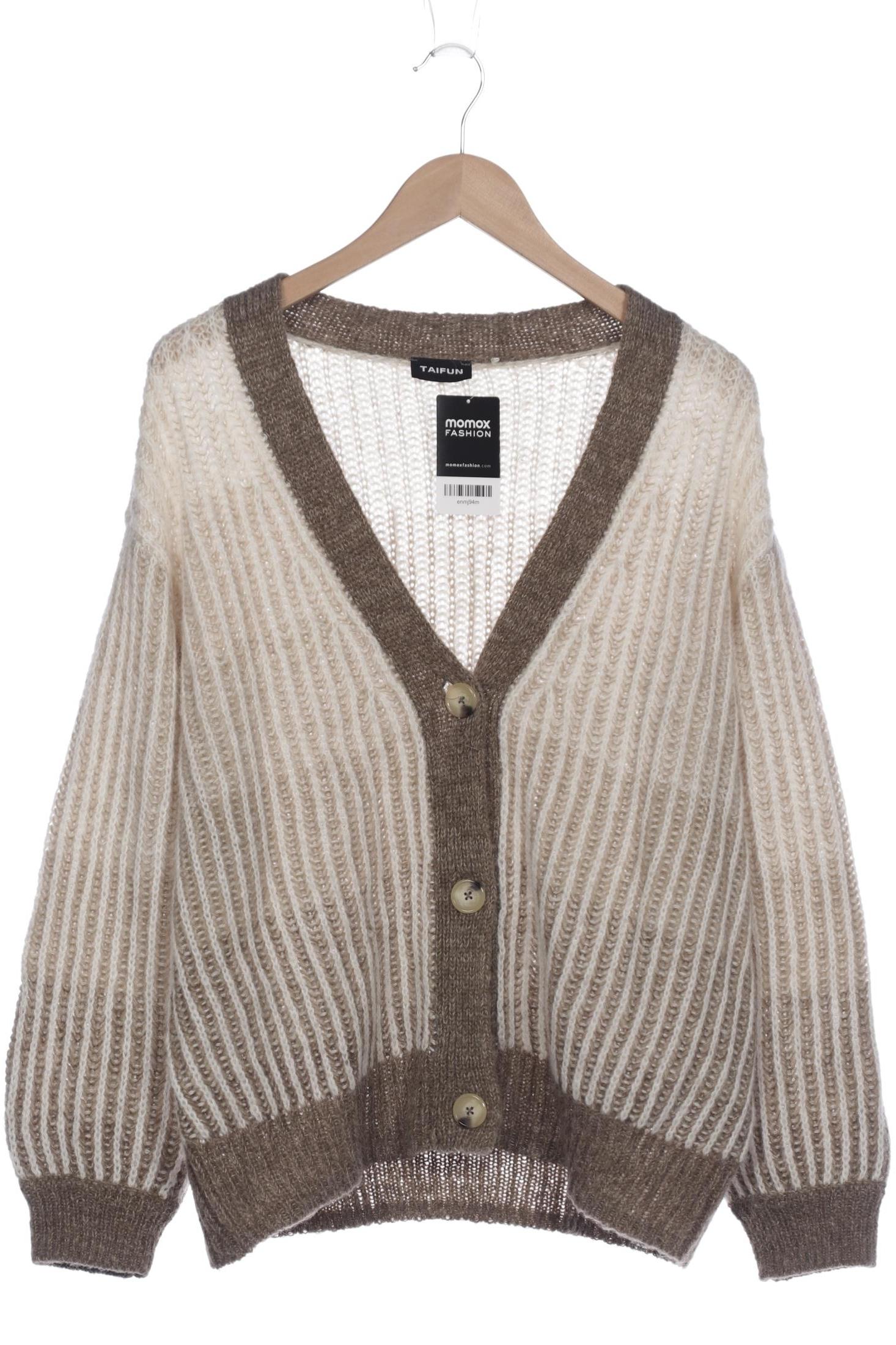 

Taifun Damen Strickjacke, beige, Gr. 46