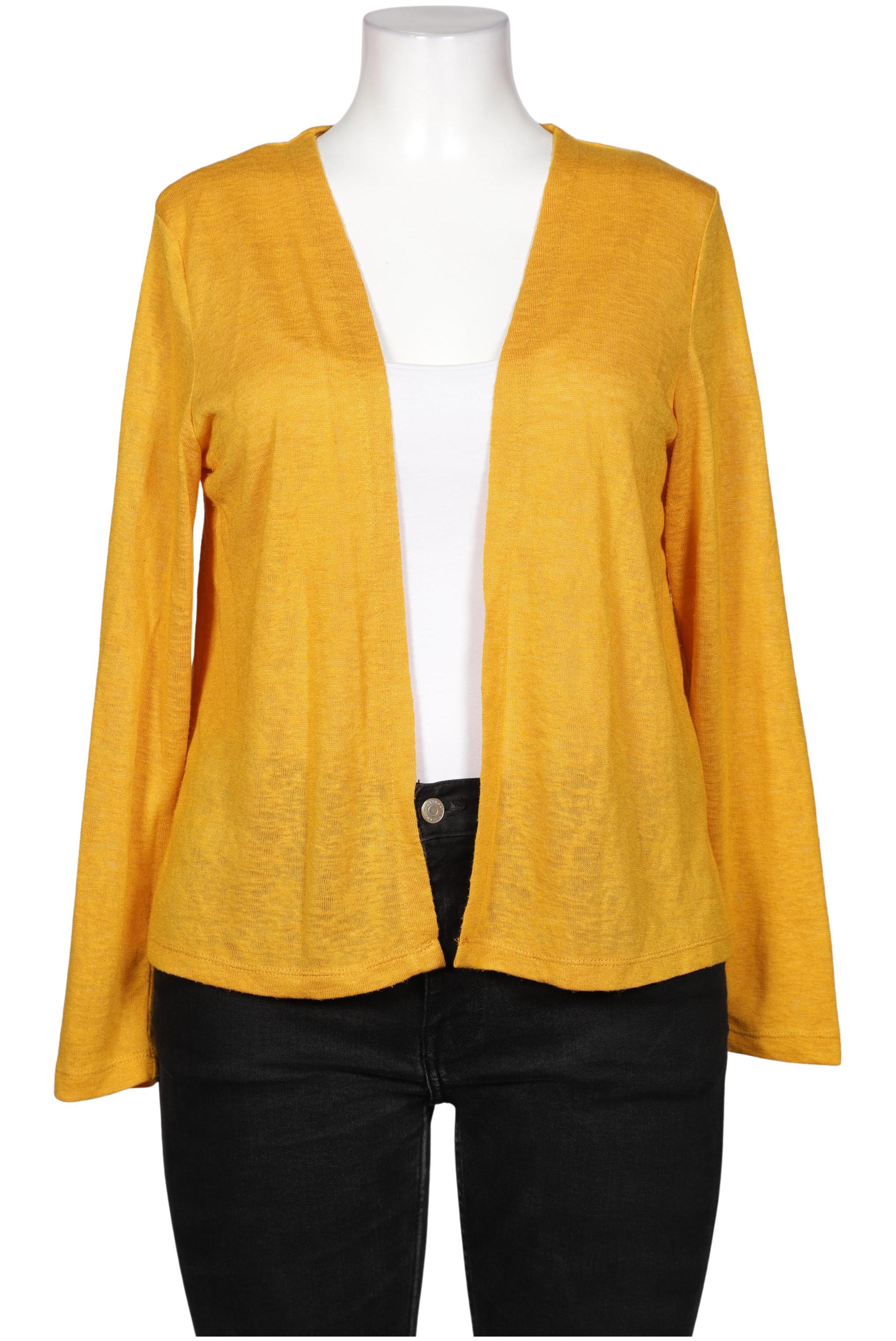 

Taifun Damen Strickjacke, gelb, Gr. 44