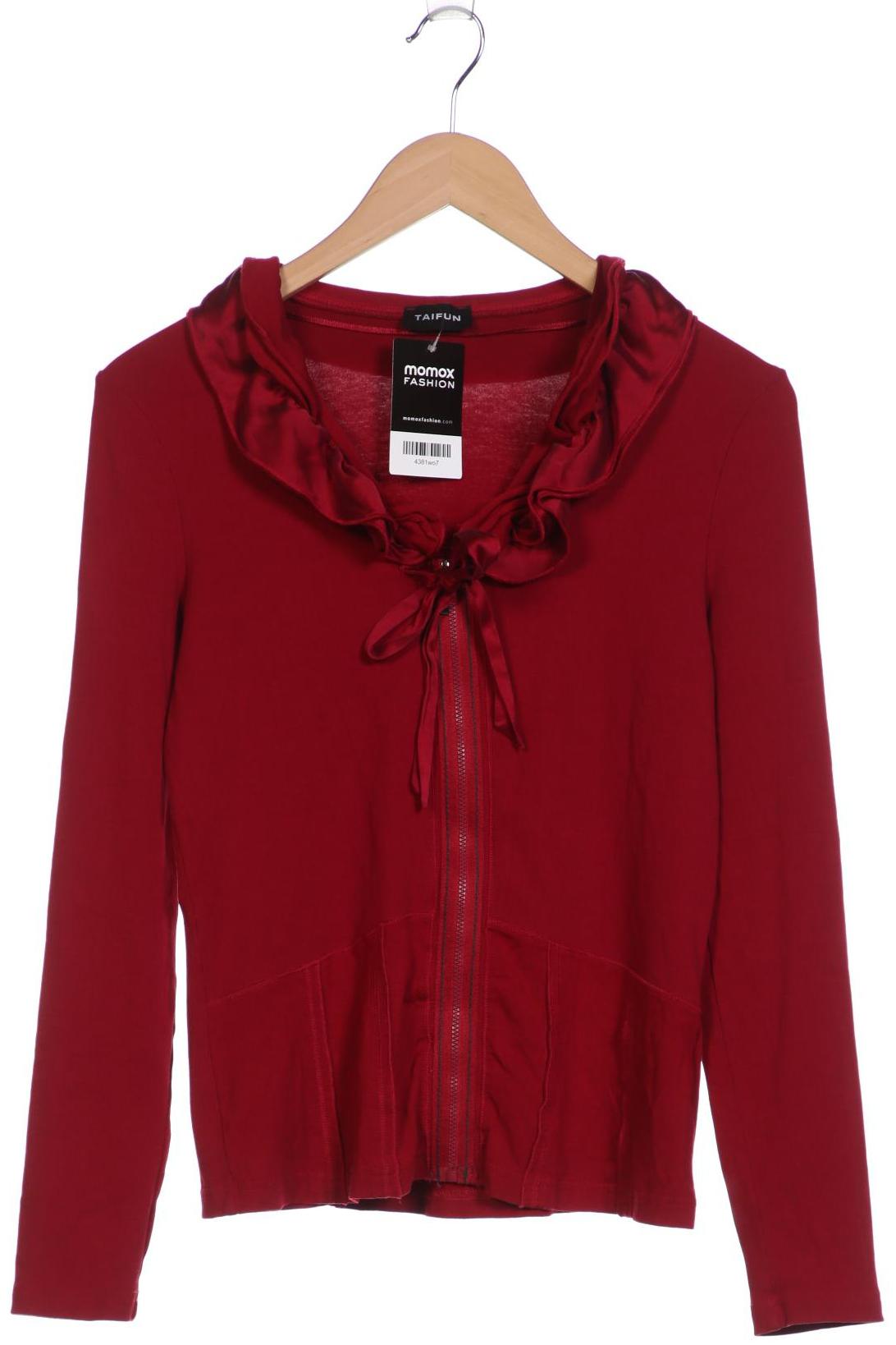 

Taifun Damen Strickjacke, bordeaux, Gr. 38