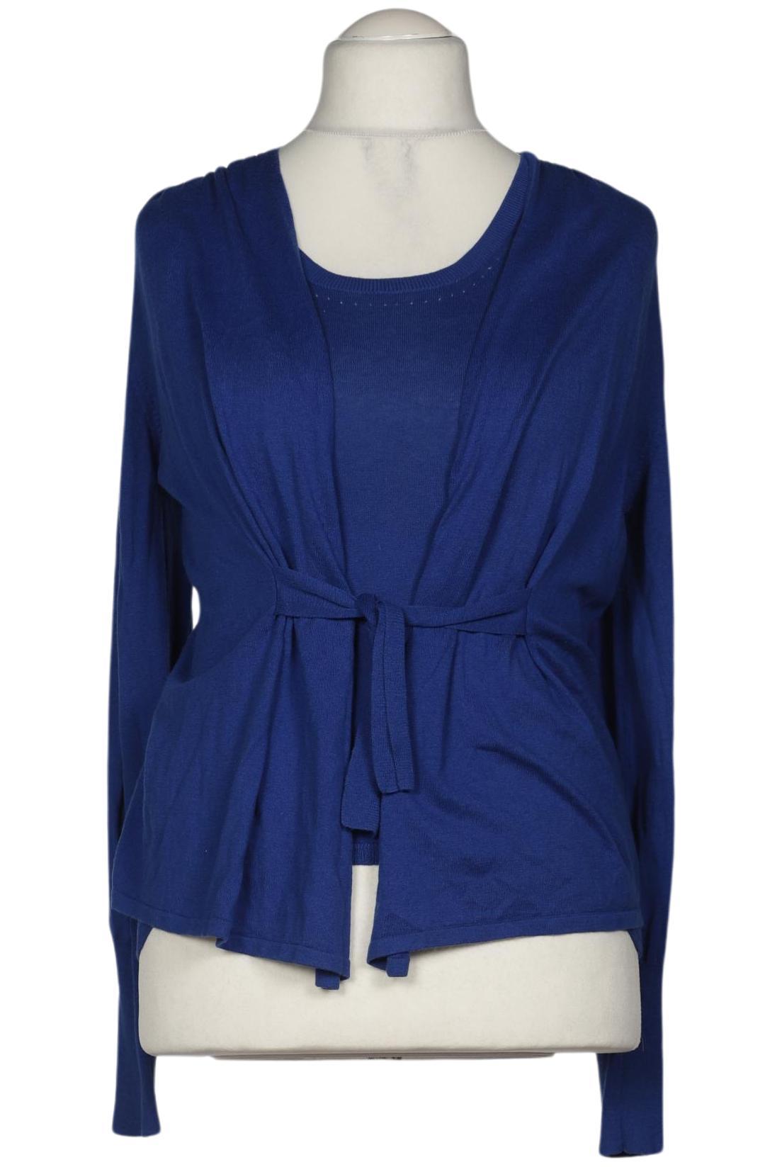 

Taifun Damen Strickjacke, blau, Gr. 40