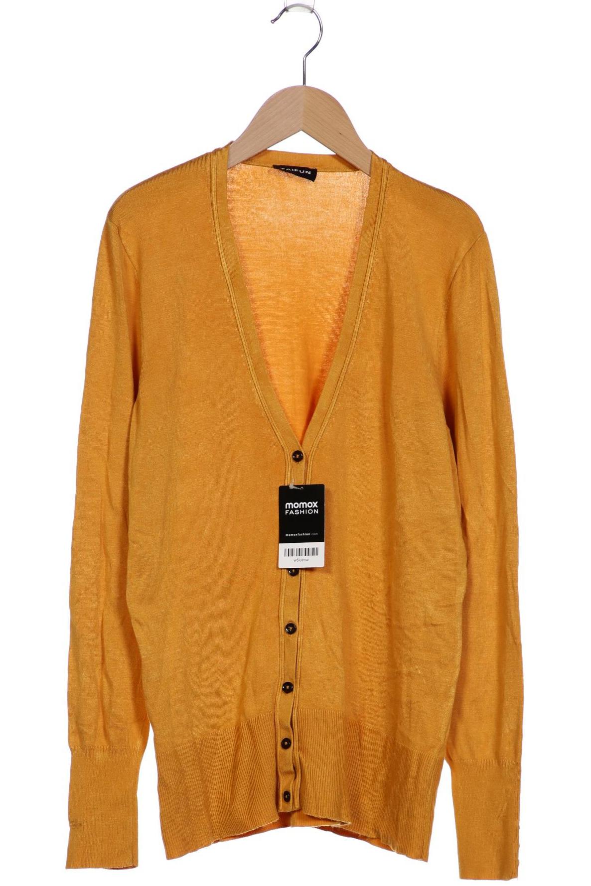 

Taifun Damen Strickjacke, gelb, Gr. 42