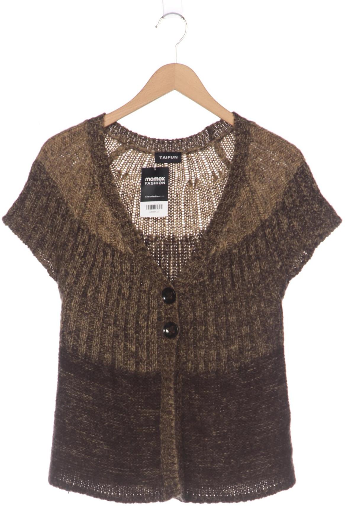 

Taifun Damen Strickjacke, braun, Gr. 40