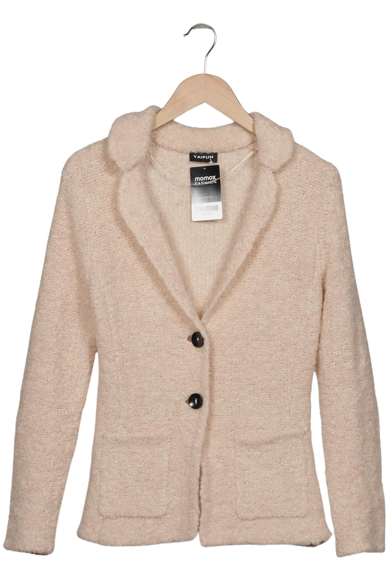 

Taifun Damen Strickjacke, beige, Gr. 40