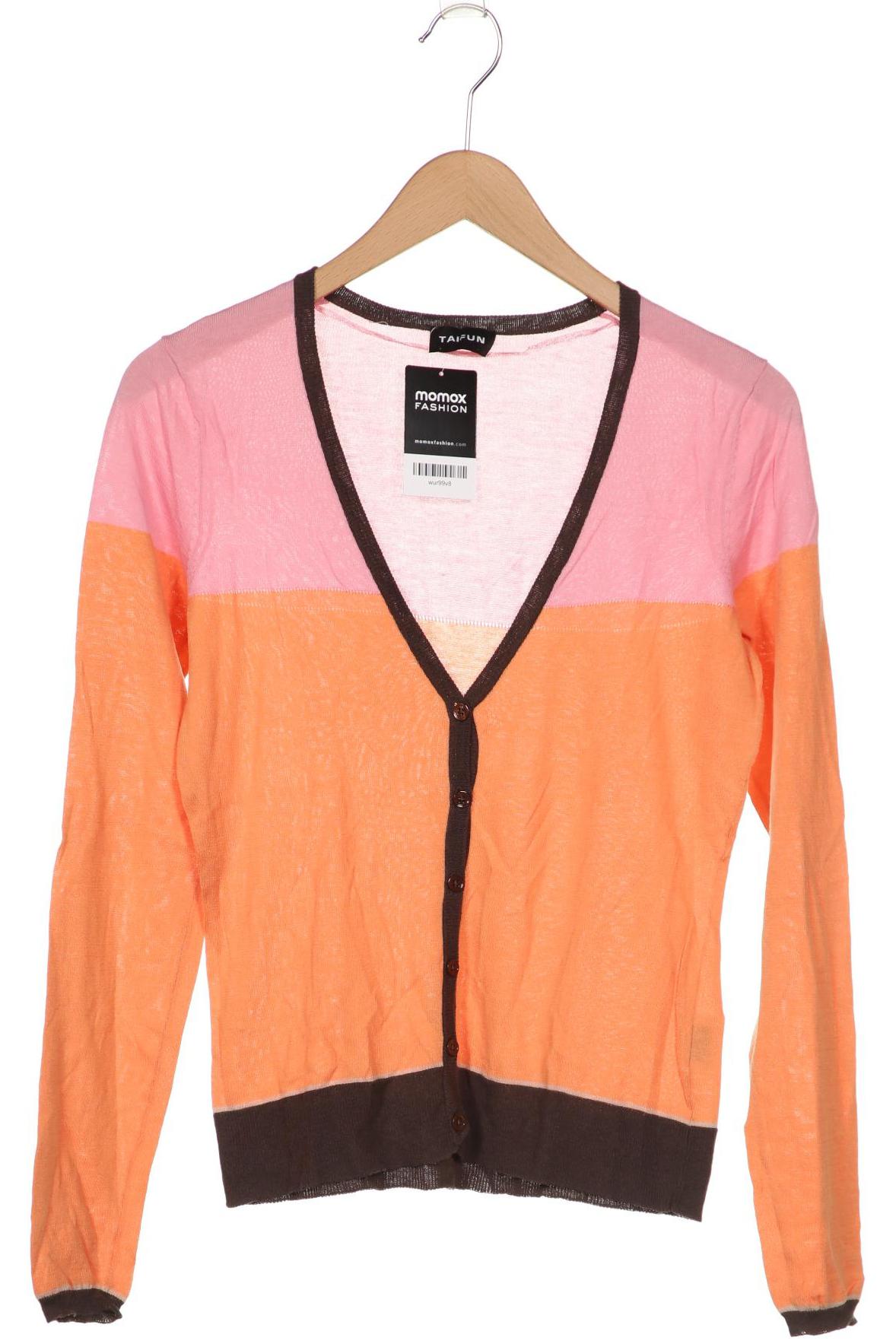 

Taifun Damen Strickjacke, orange, Gr. 38