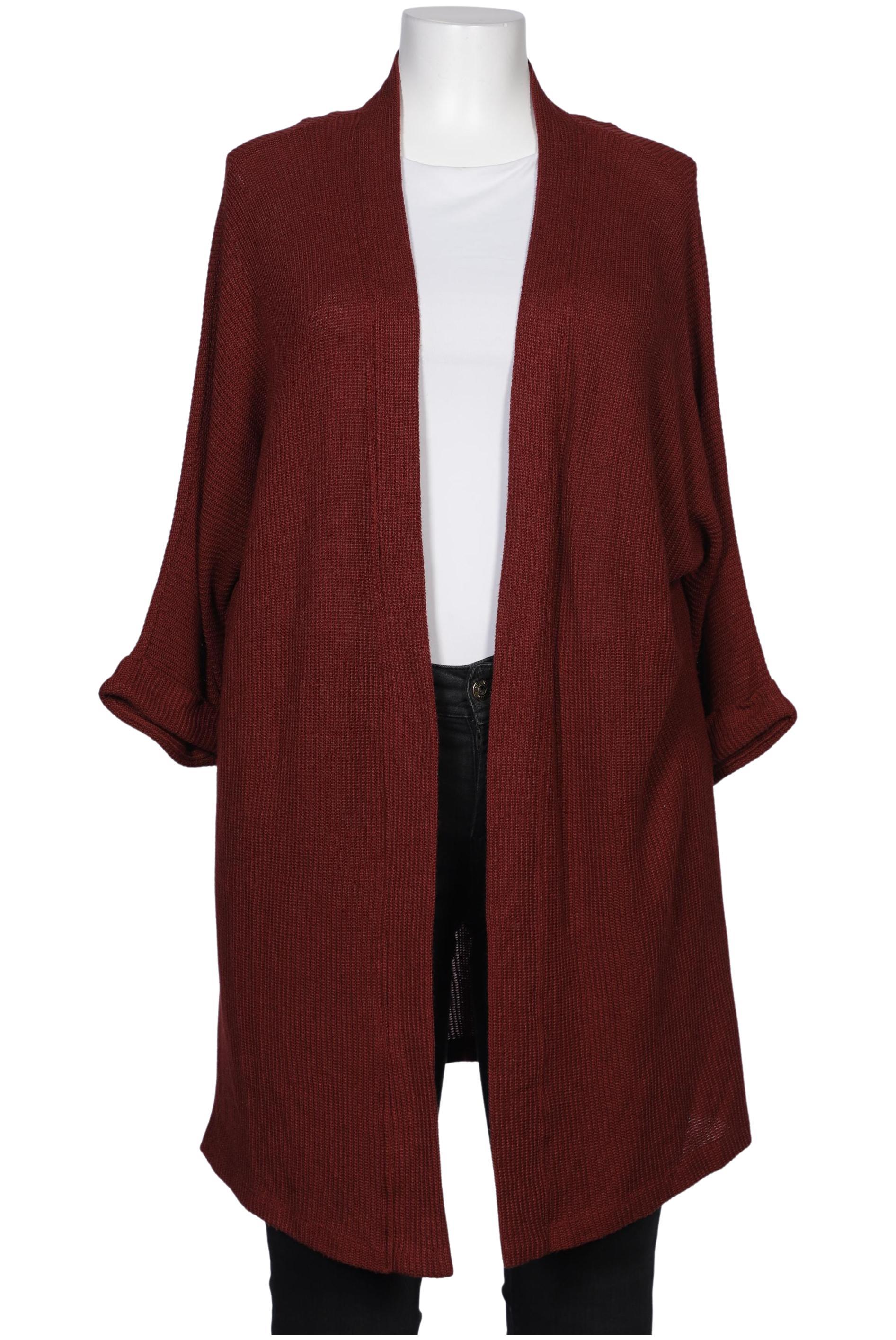 

Taifun Damen Strickjacke, bordeaux, Gr. 44