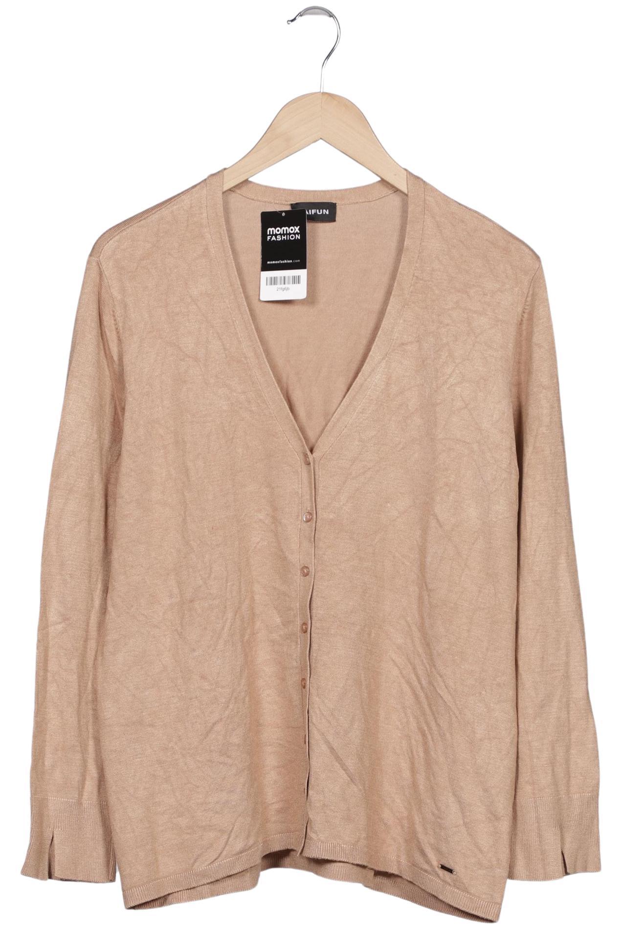 

Taifun Damen Strickjacke, beige, Gr. 46