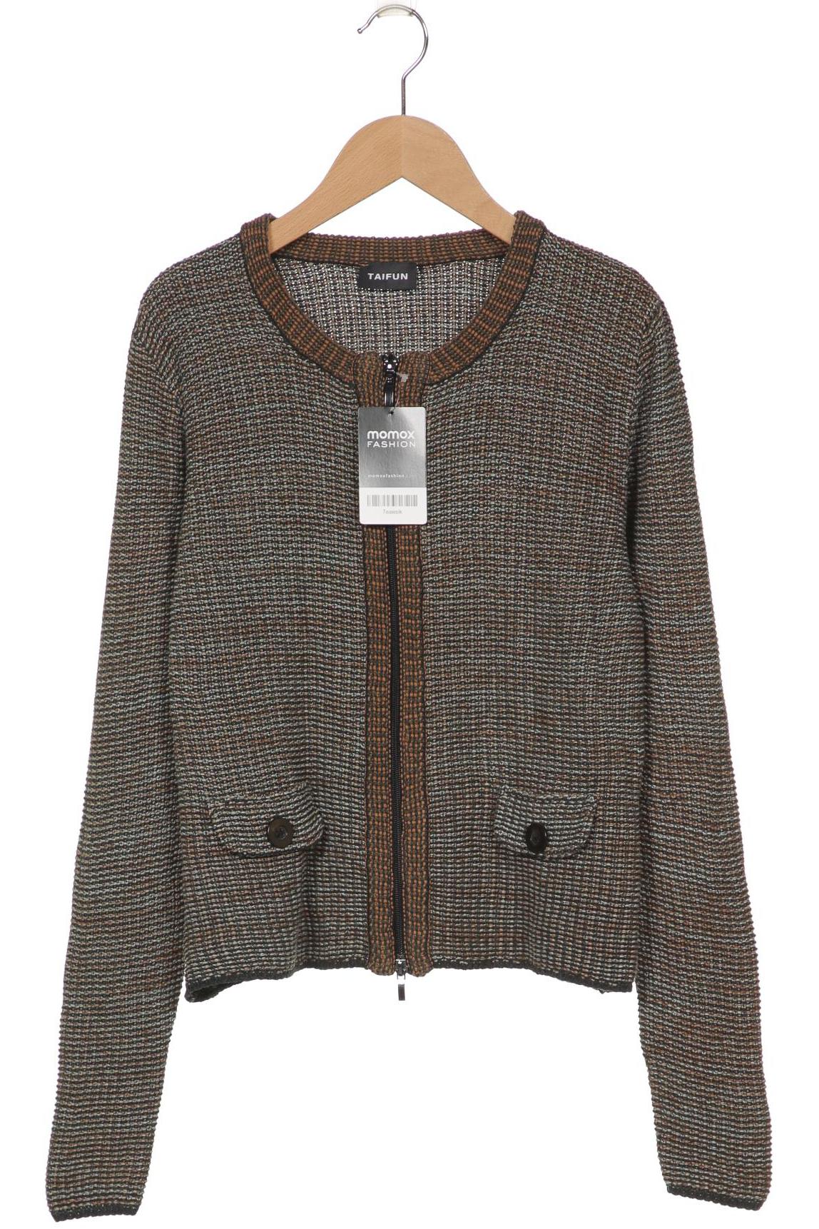 

Taifun Damen Strickjacke, grün, Gr. 40