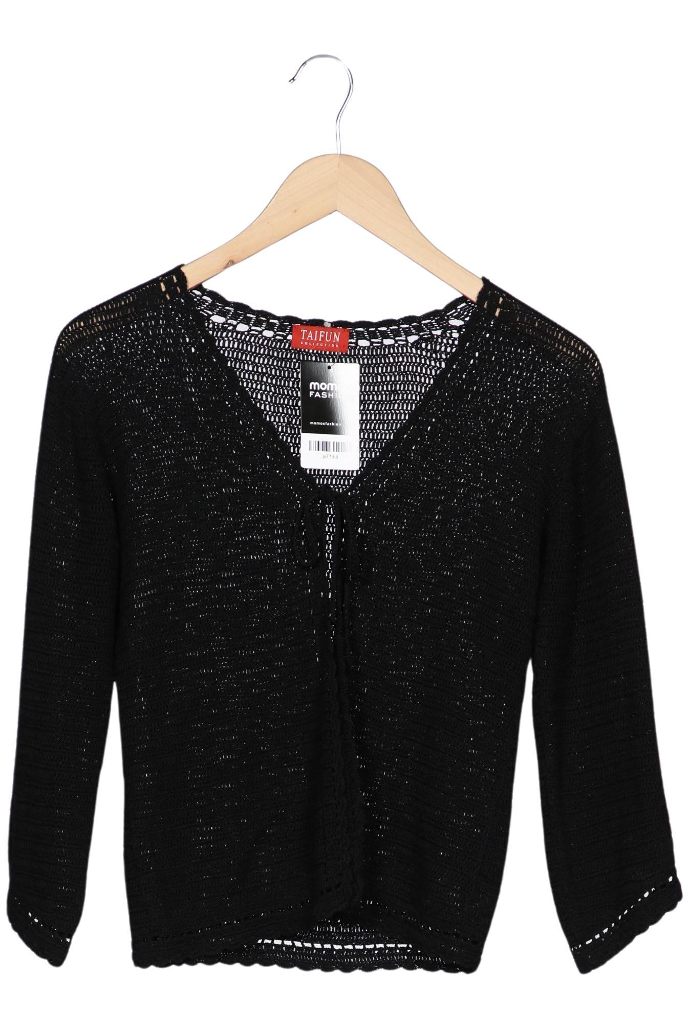 

Taifun Damen Strickjacke, schwarz, Gr. 34