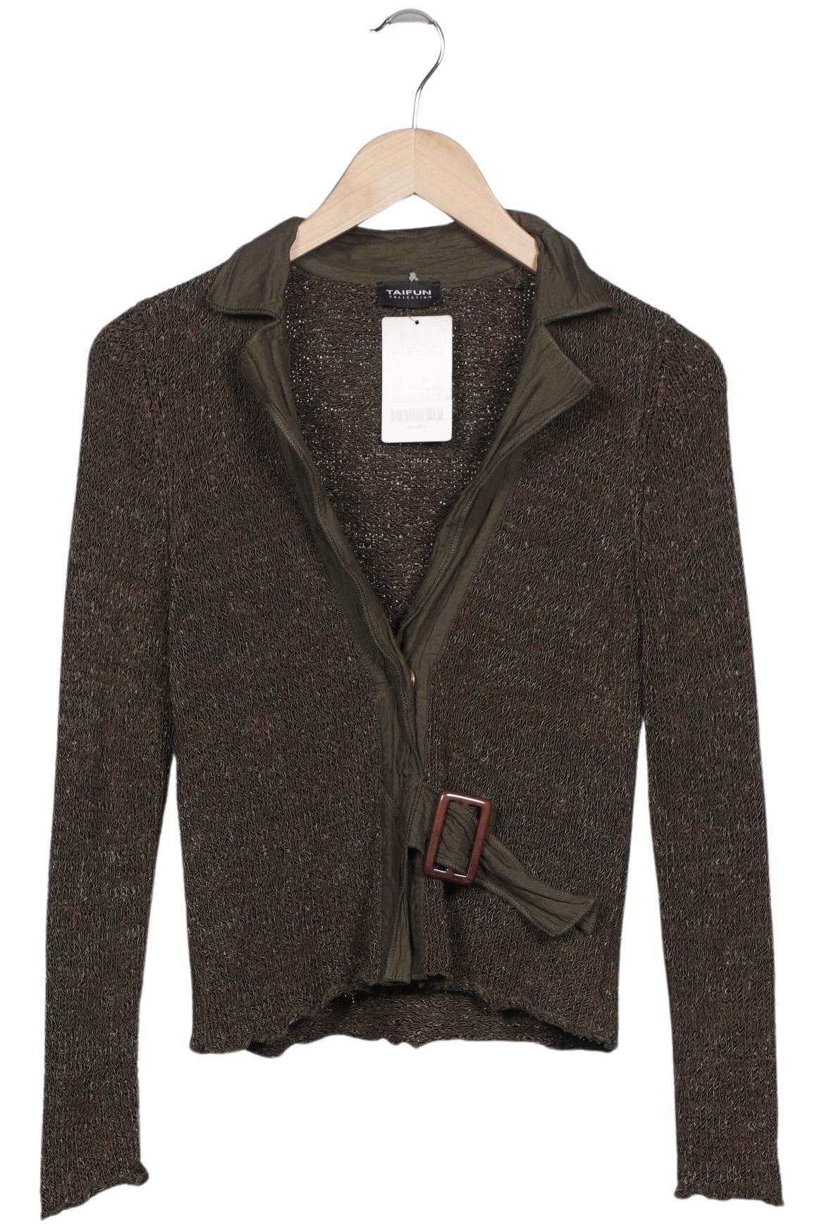

Taifun Damen Strickjacke, grün, Gr. 36