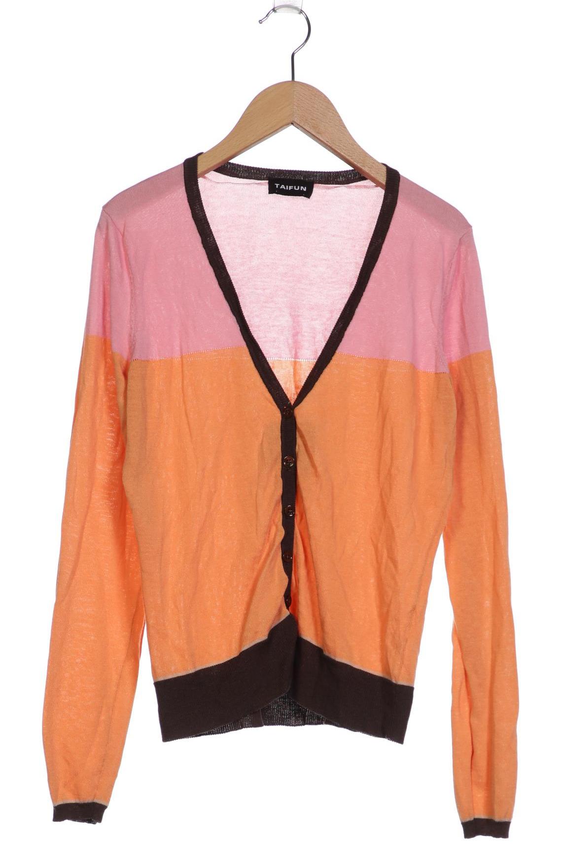 

Taifun Damen Strickjacke, orange, Gr. 32