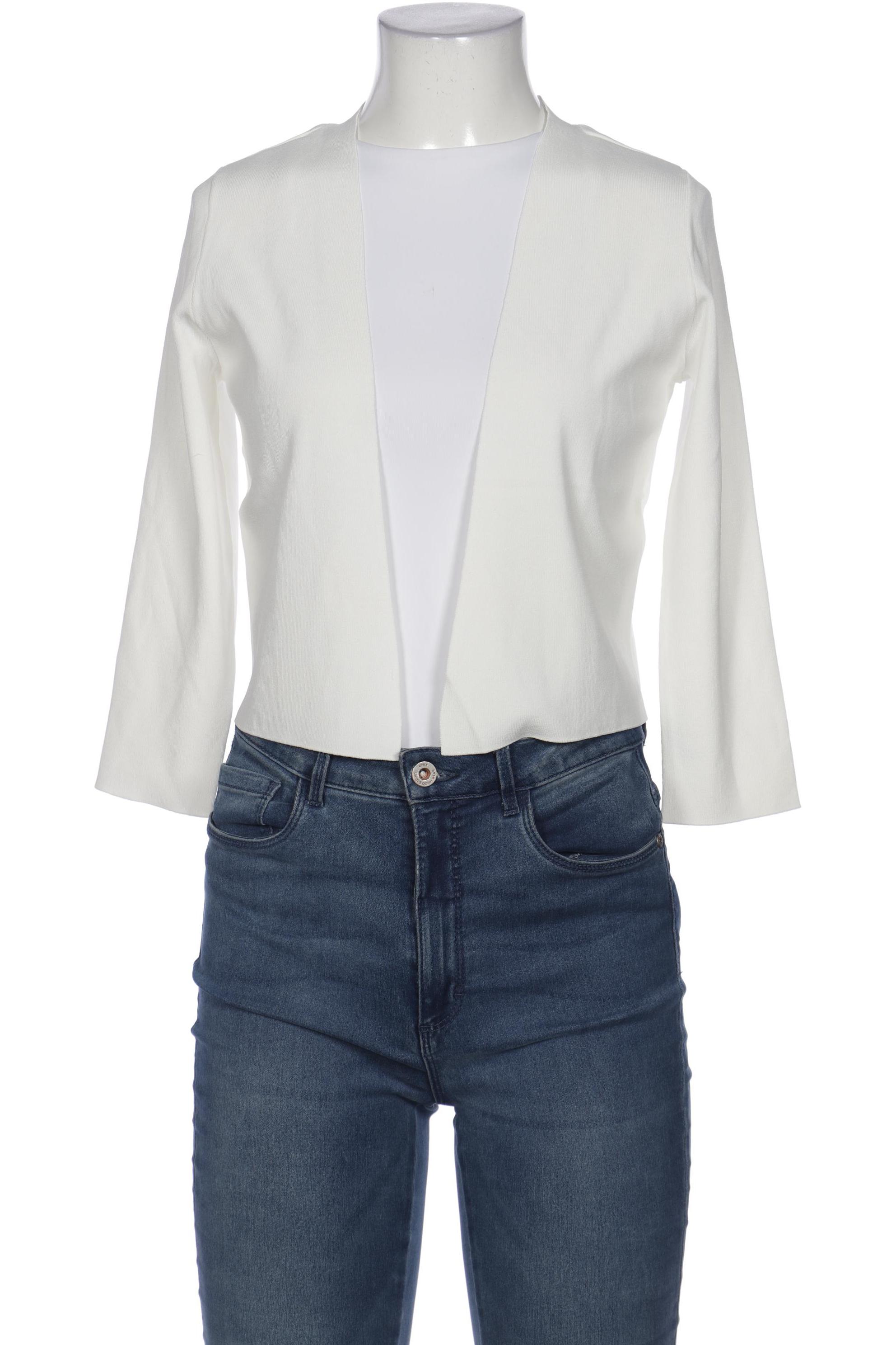 

Taifun Damen Strickjacke, weiß, Gr. 36