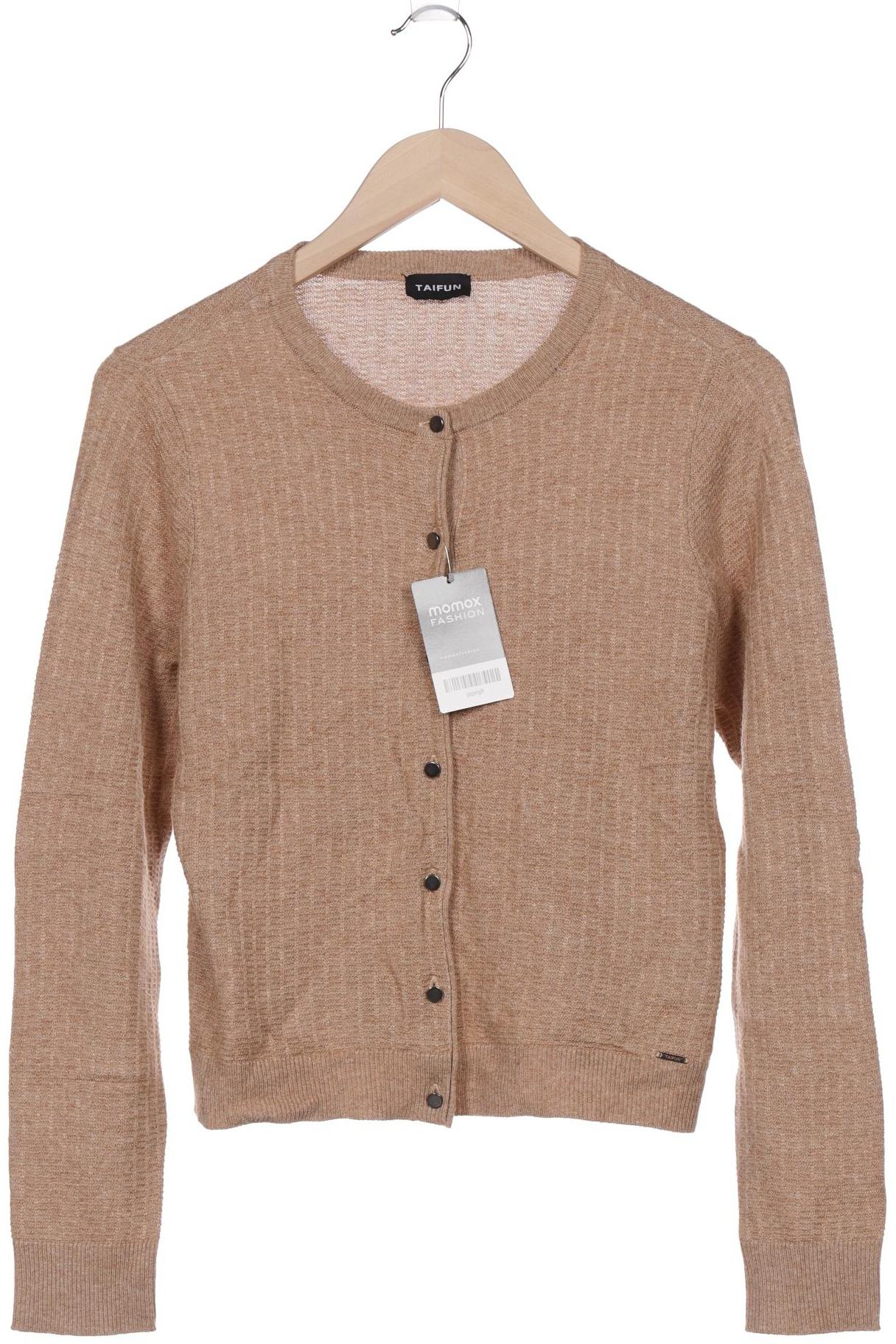 

Taifun Damen Strickjacke, beige, Gr. 38