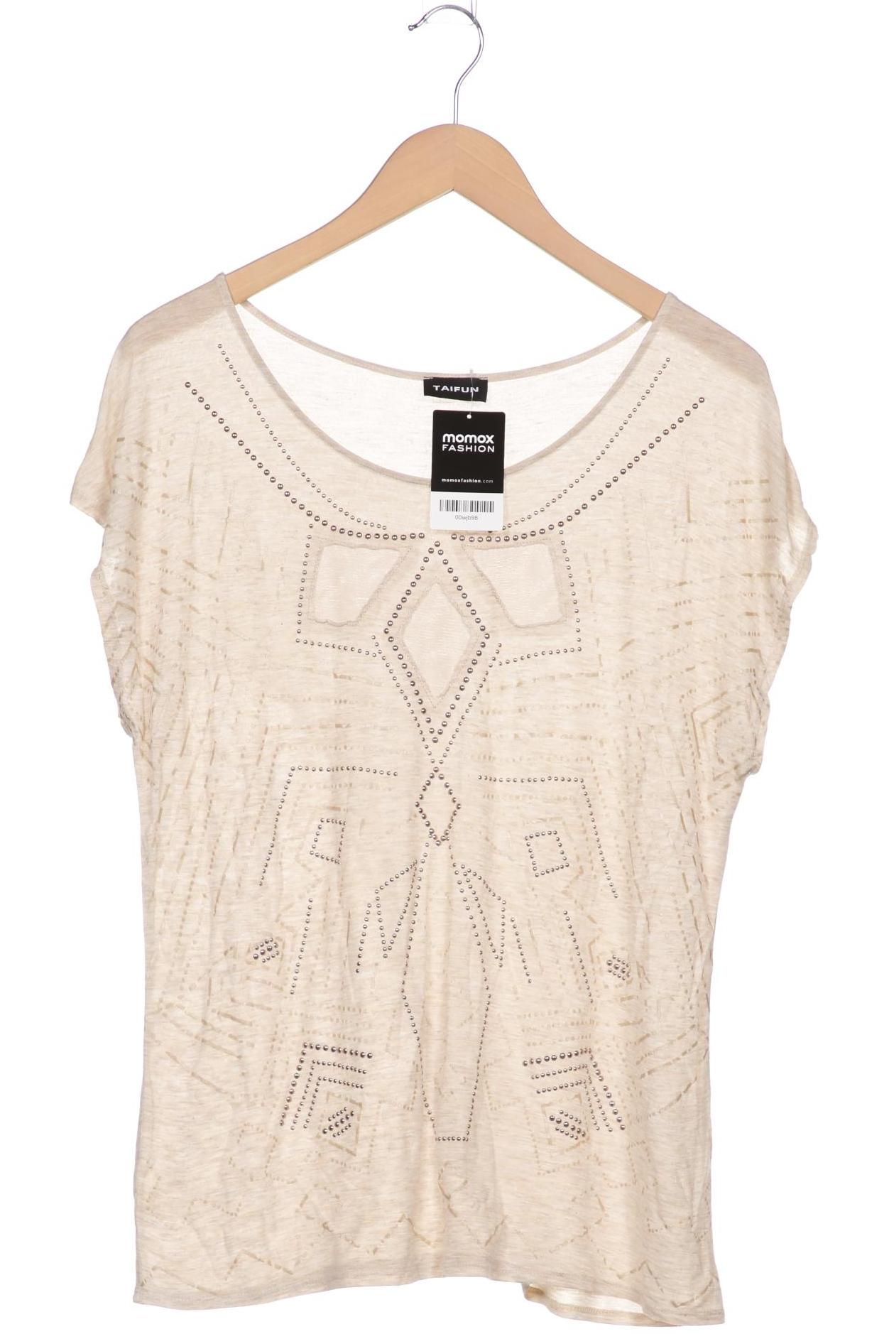 

Taifun Damen T-Shirt, cremeweiß, Gr. 44