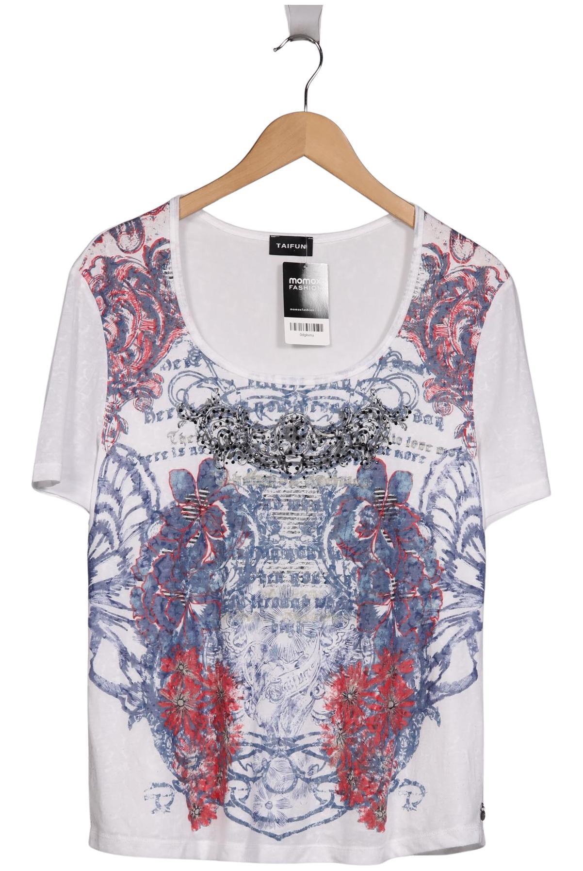 

Taifun Damen T-Shirt, weiß, Gr. 42
