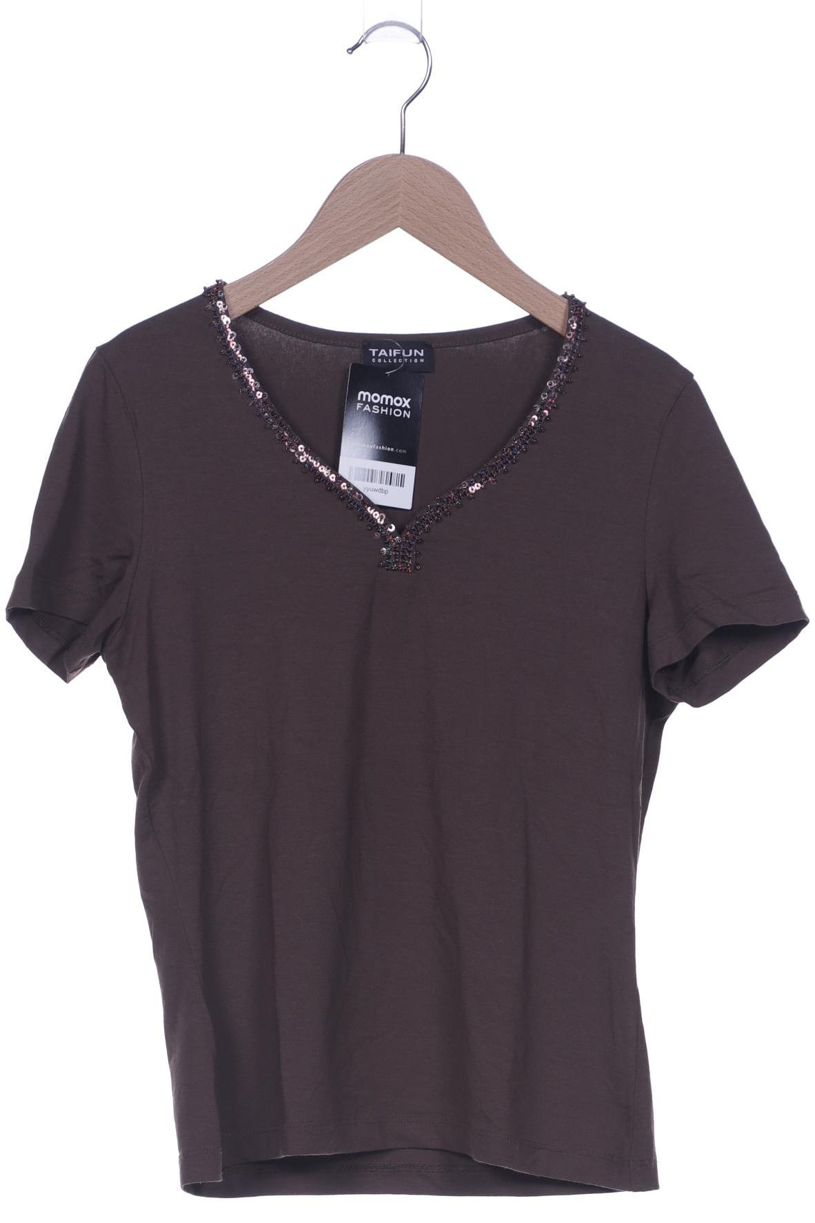 

Taifun Damen T-Shirt, braun, Gr. 38
