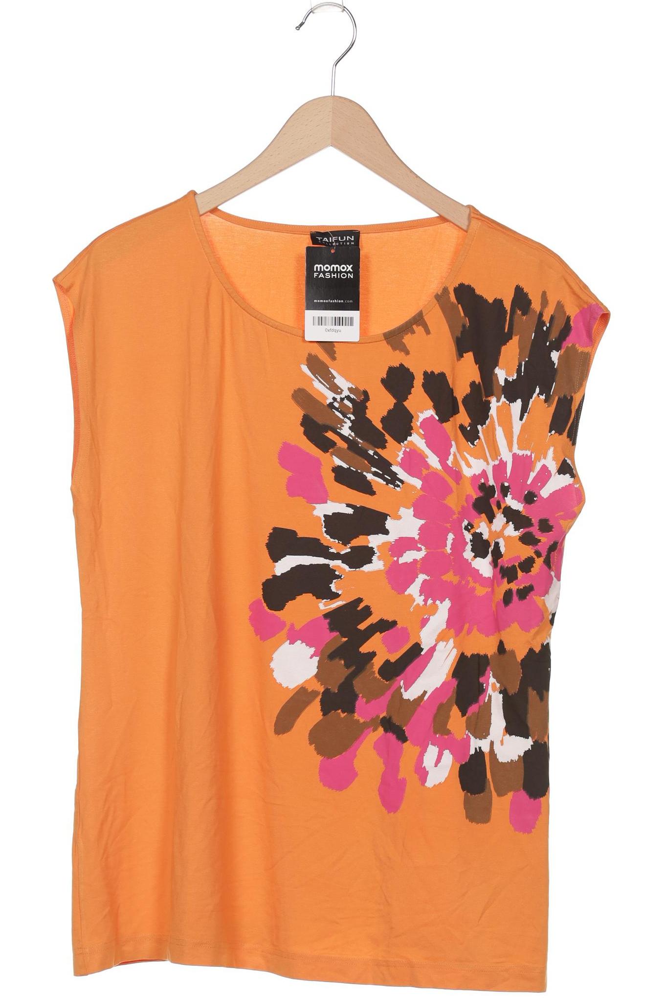 

Taifun Damen T-Shirt, orange, Gr. 46