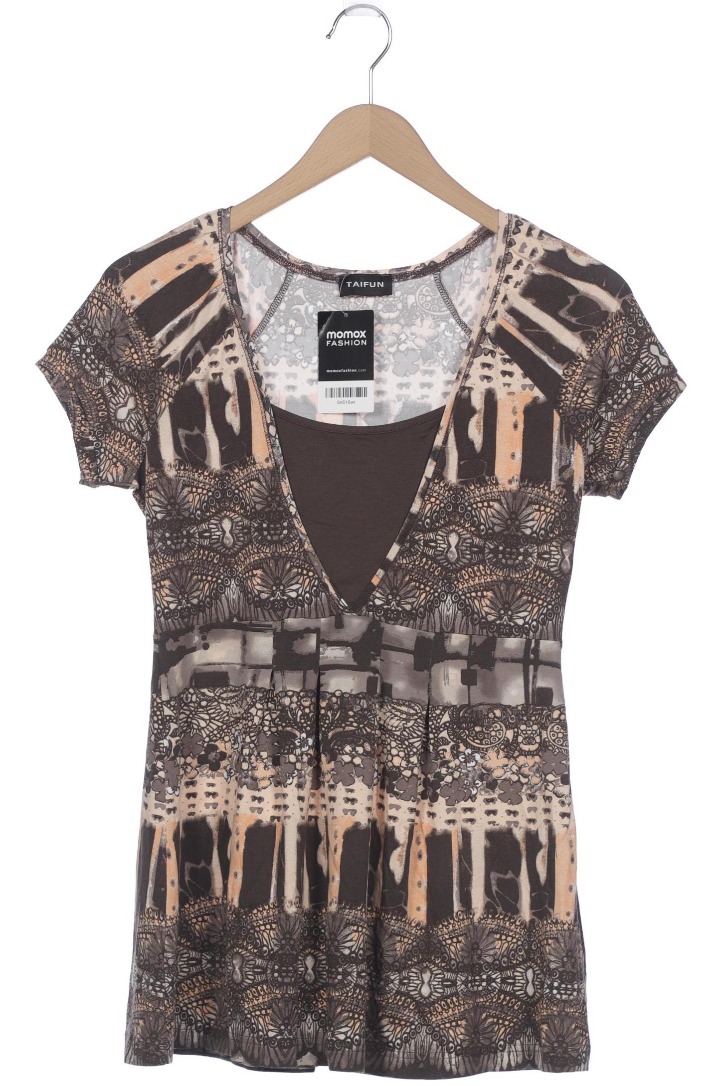 

Taifun Damen T-Shirt, braun, Gr. 38
