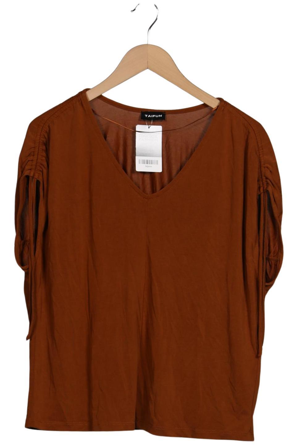 

Taifun Damen T-Shirt, braun, Gr. 42
