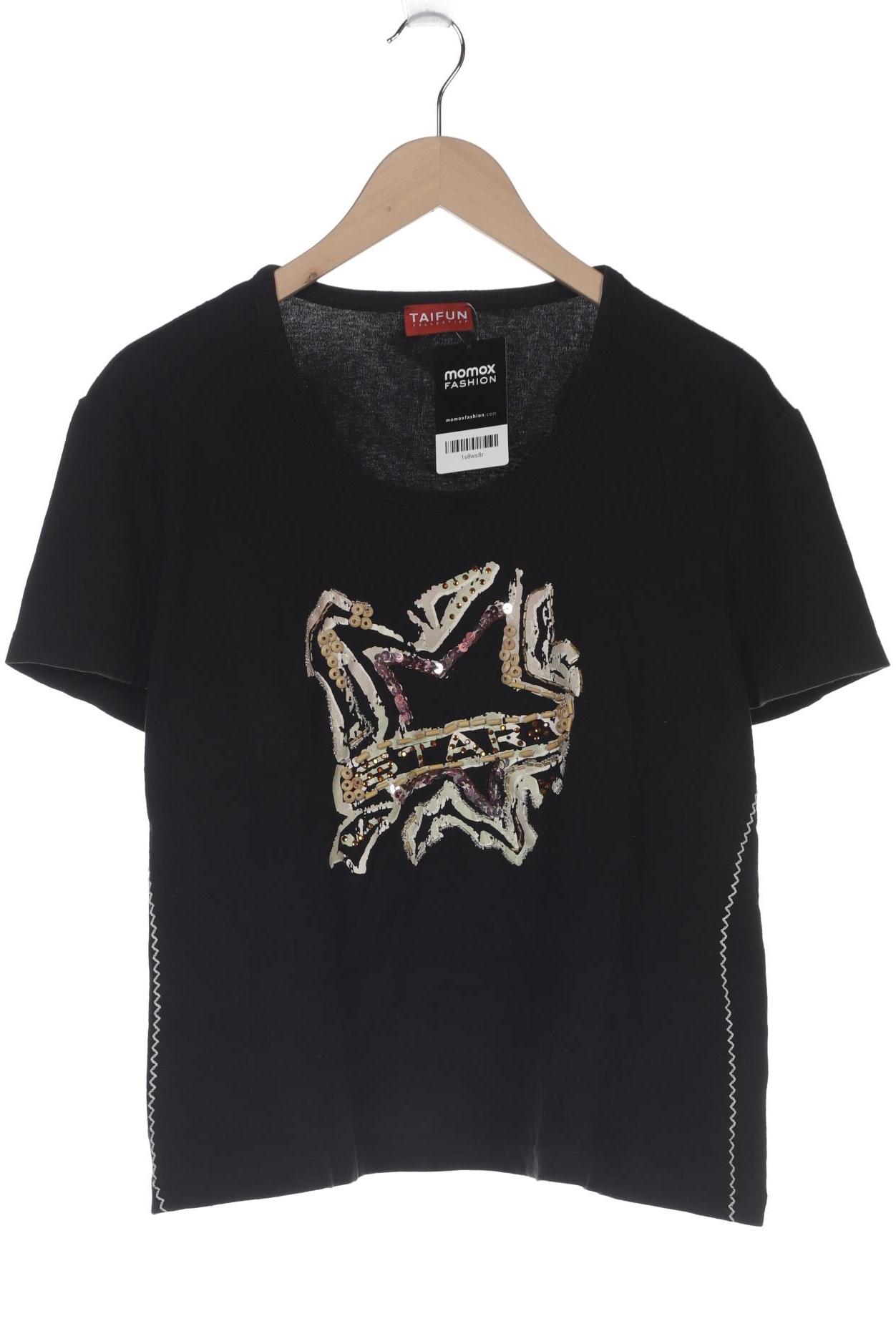 

Taifun Damen T-Shirt, schwarz, Gr. 46