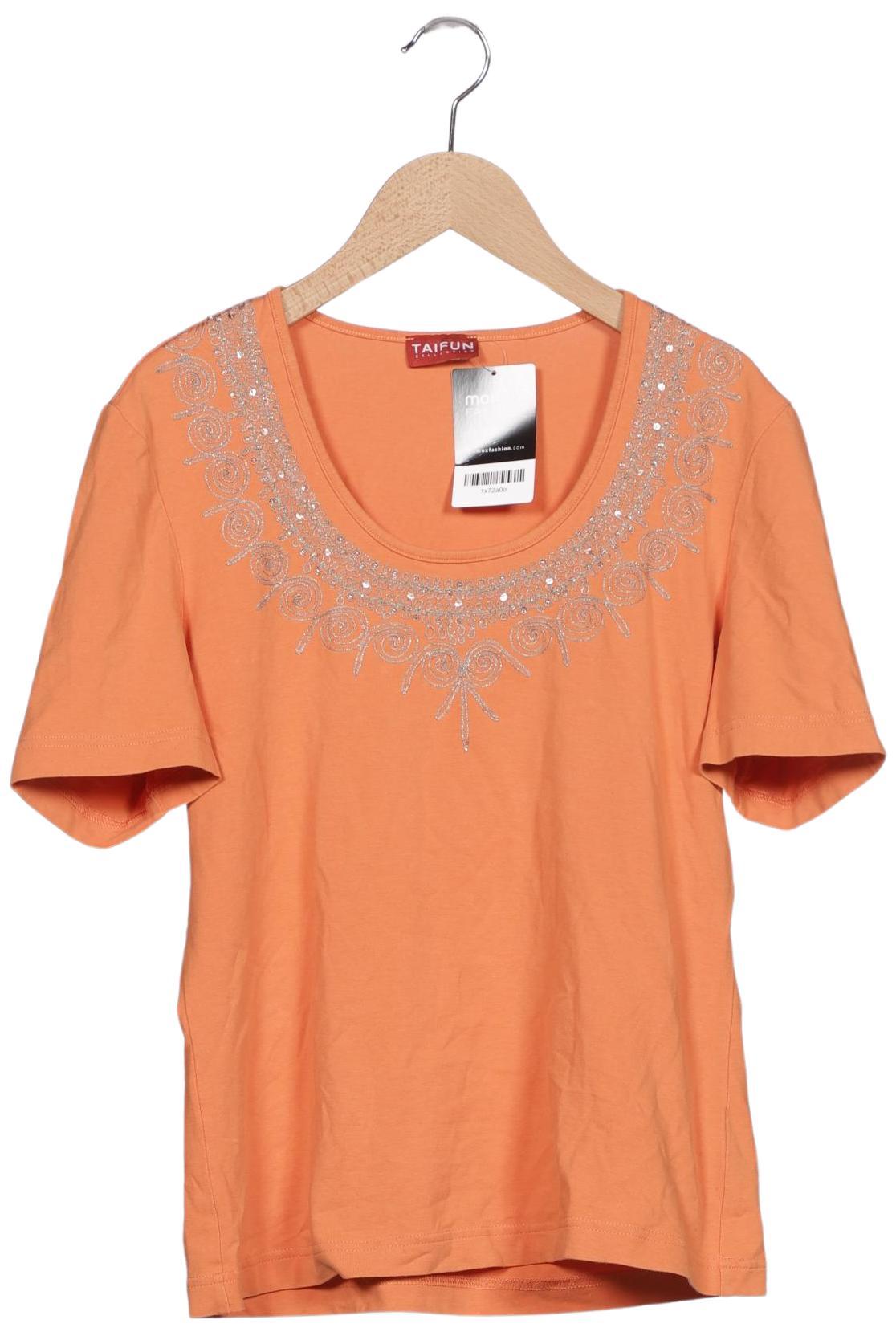 

Taifun Damen T-Shirt, orange, Gr. 38