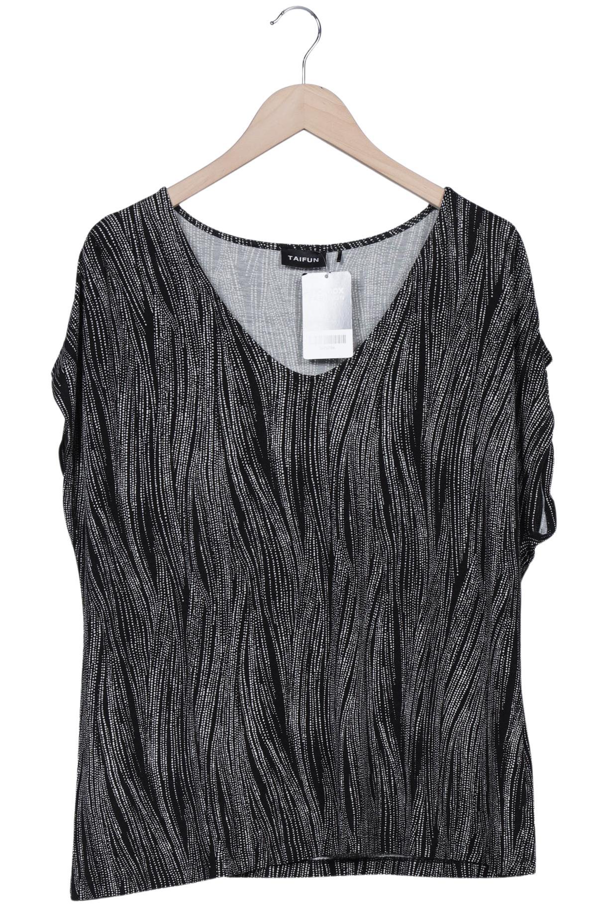 

Taifun Damen T-Shirt, schwarz, Gr. 48