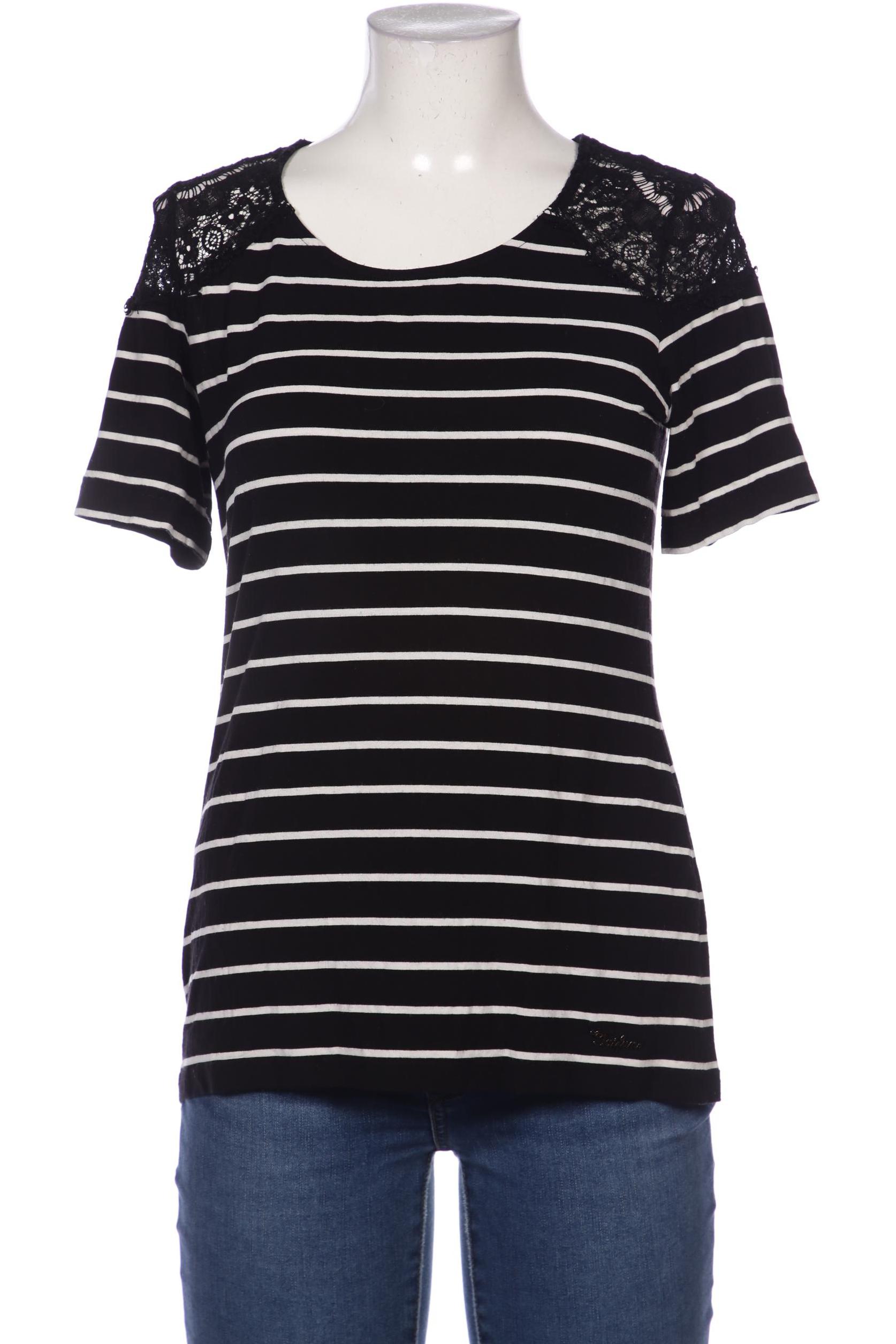 

Taifun Damen T-Shirt, schwarz, Gr. 38