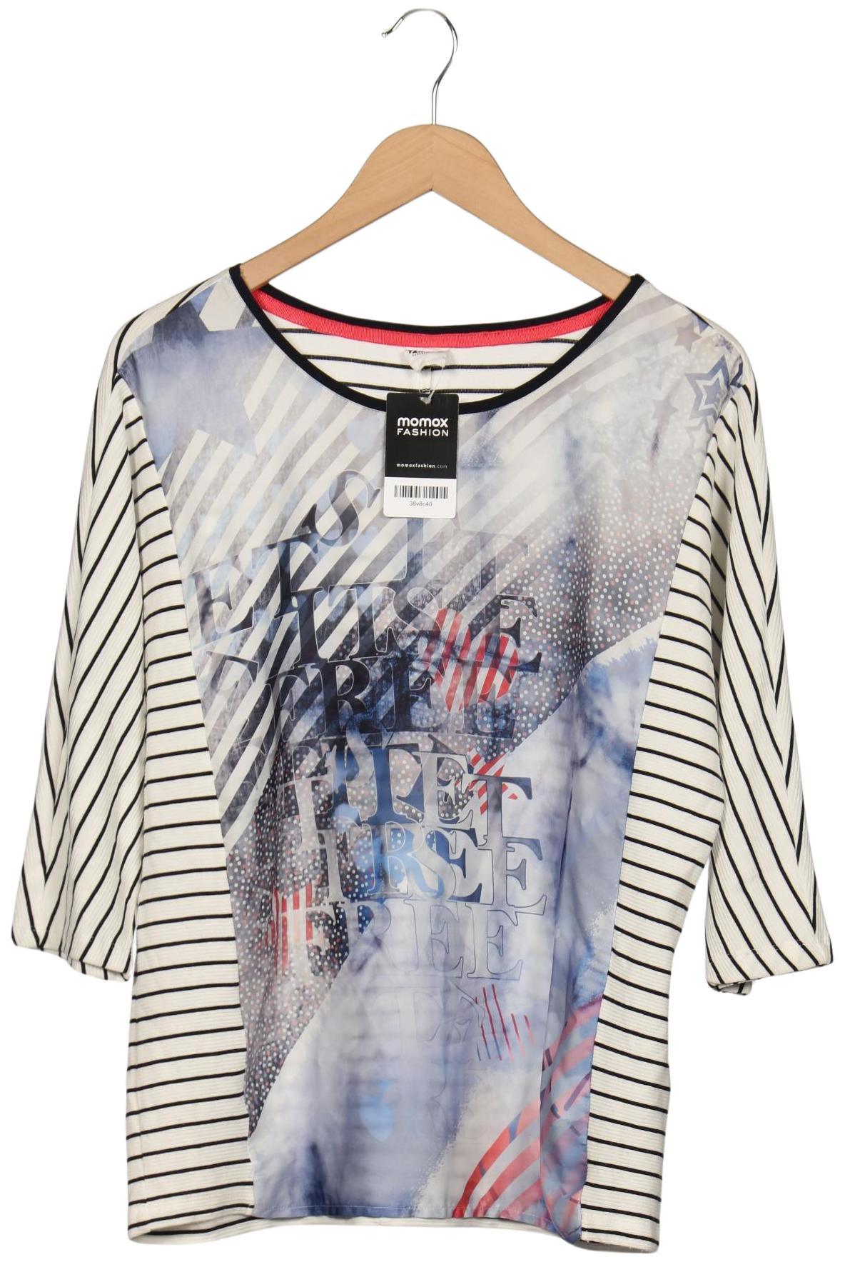 

Taifun Damen T-Shirt, weiß, Gr. 40