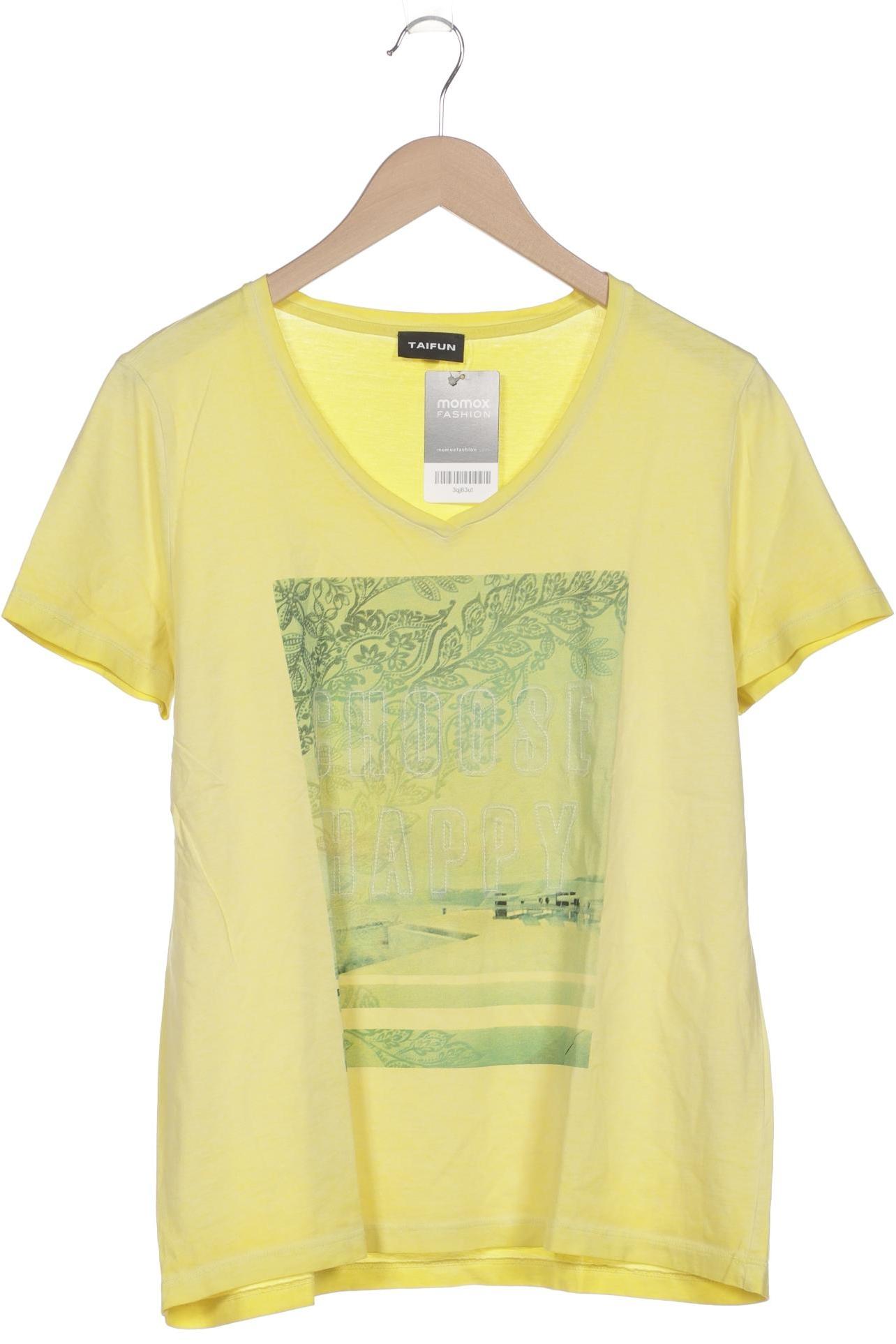 

Taifun Damen T-Shirt, gelb, Gr. 42