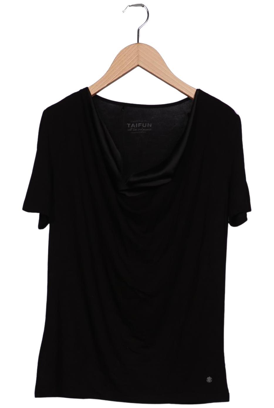 

Taifun Damen T-Shirt, schwarz, Gr. 36