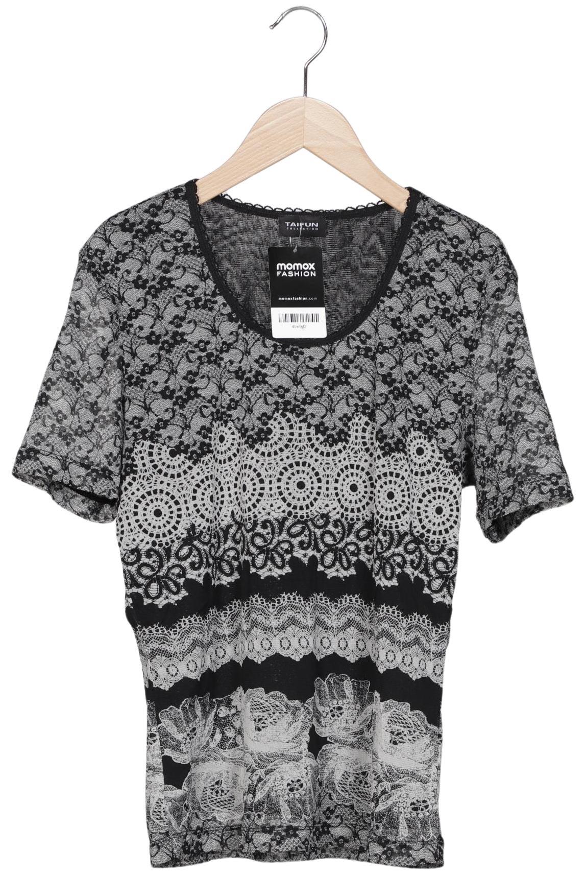 

Taifun Damen T-Shirt, schwarz, Gr. 42