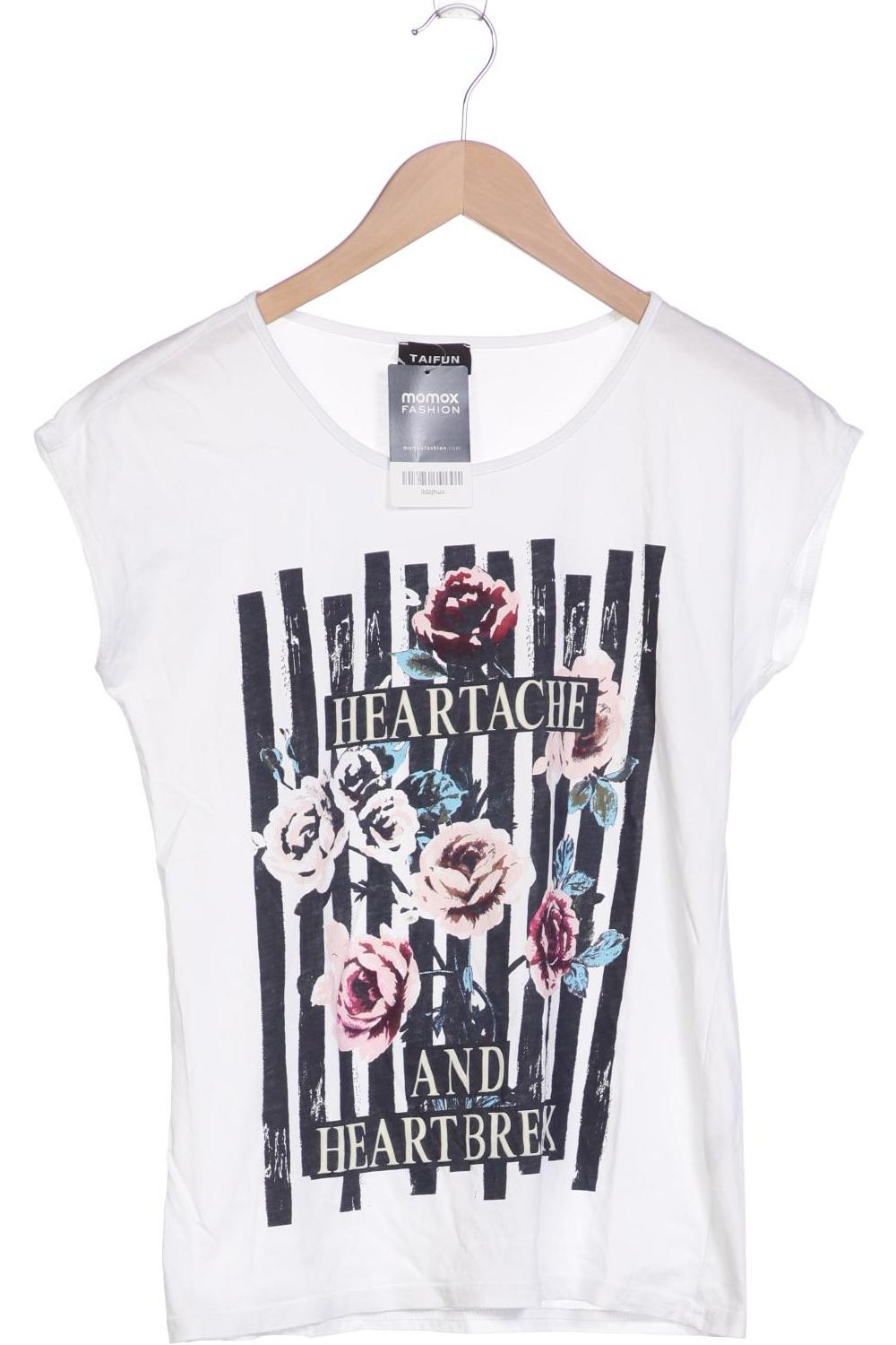 

Taifun Damen T-Shirt, weiß, Gr. 36