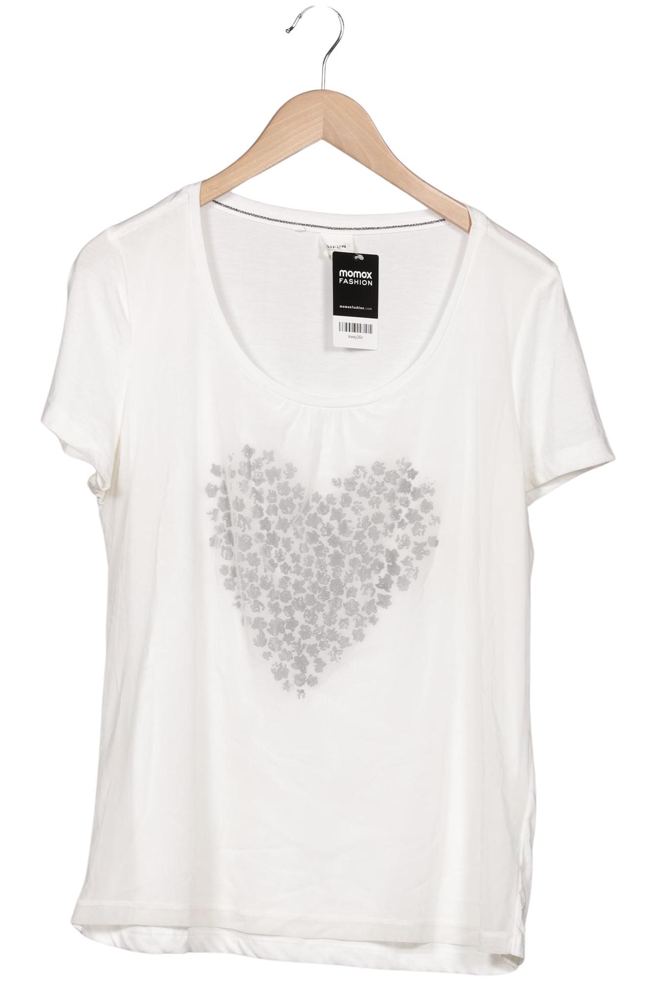 

Taifun Damen T-Shirt, weiß, Gr. 42