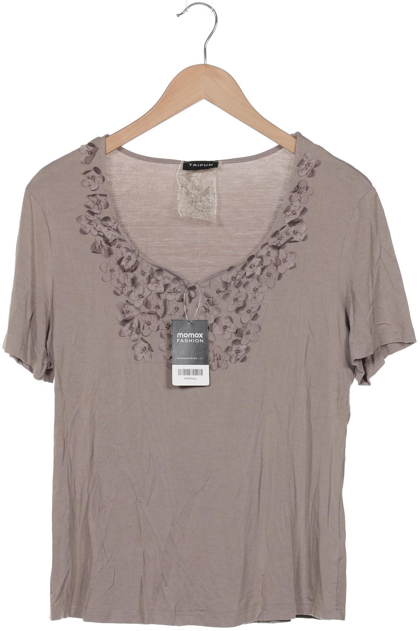 

Taifun Damen T-Shirt, braun, Gr. 44
