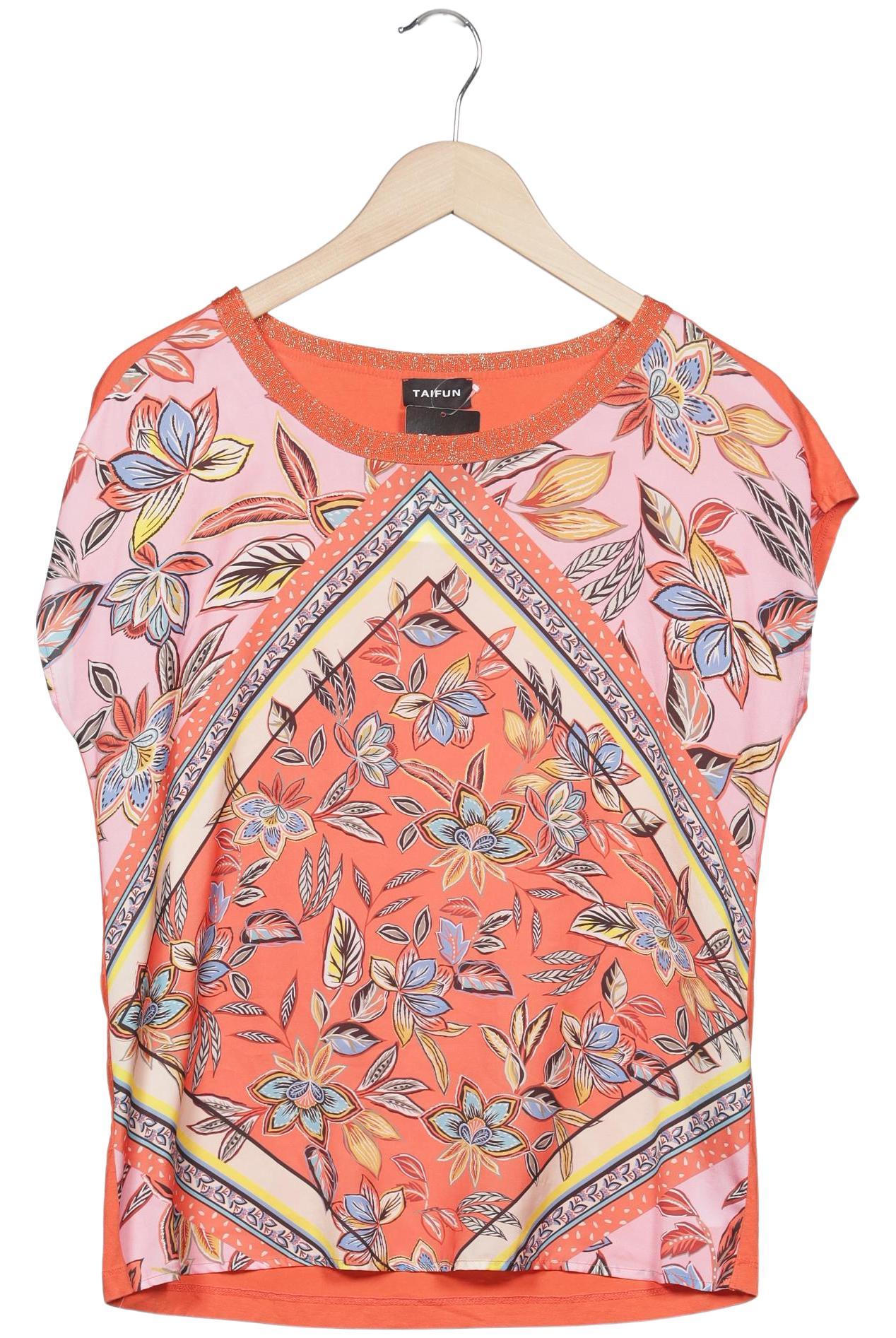 

Taifun Damen T-Shirt, orange, Gr. 34