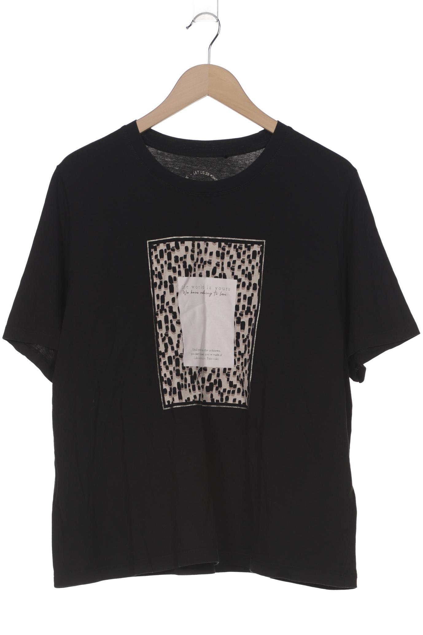 

Taifun Damen T-Shirt, schwarz, Gr. 48