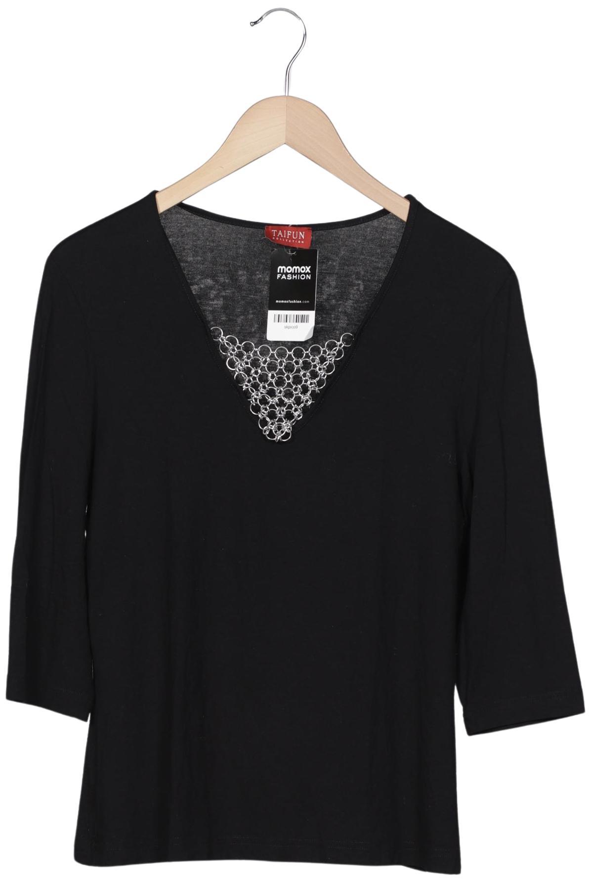 

Taifun Damen T-Shirt, schwarz, Gr. 42