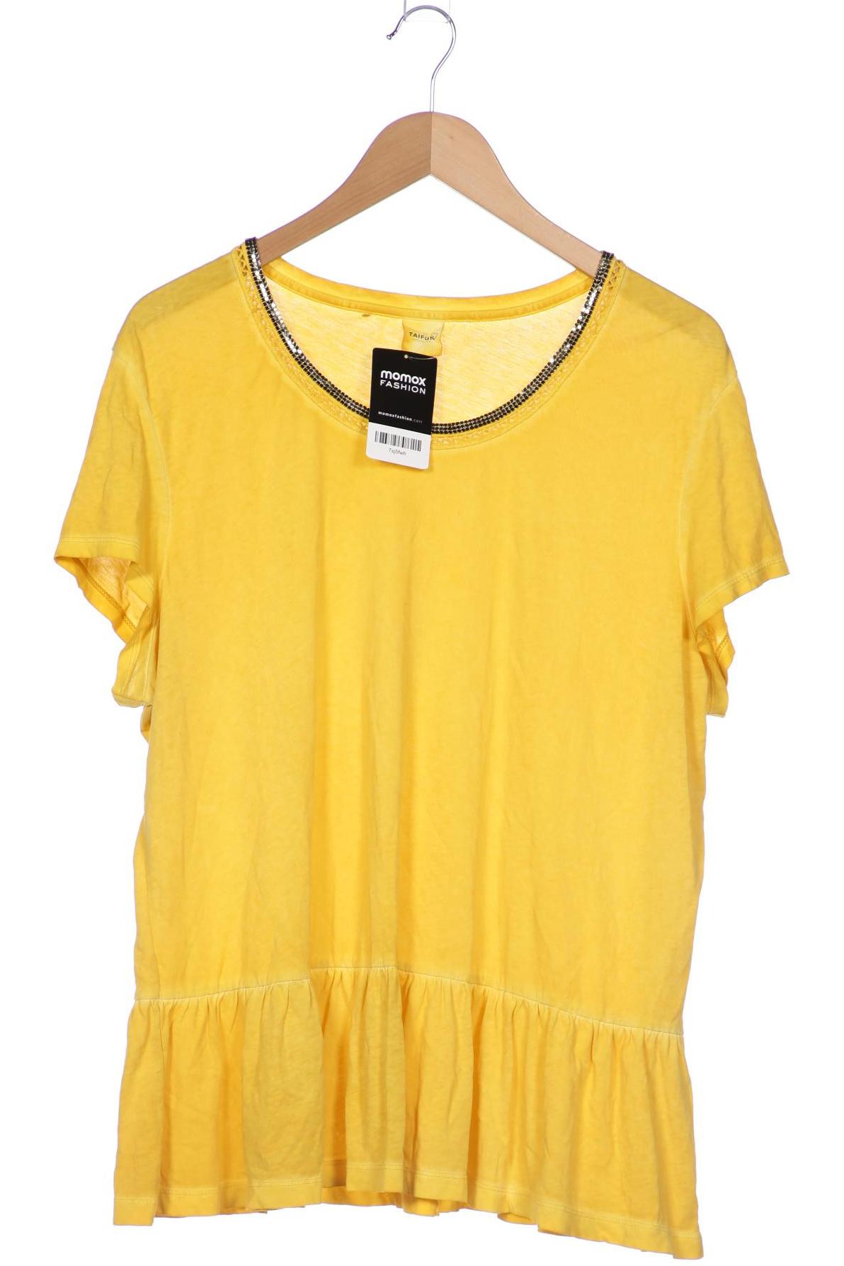 

Taifun Damen T-Shirt, gelb, Gr. 42