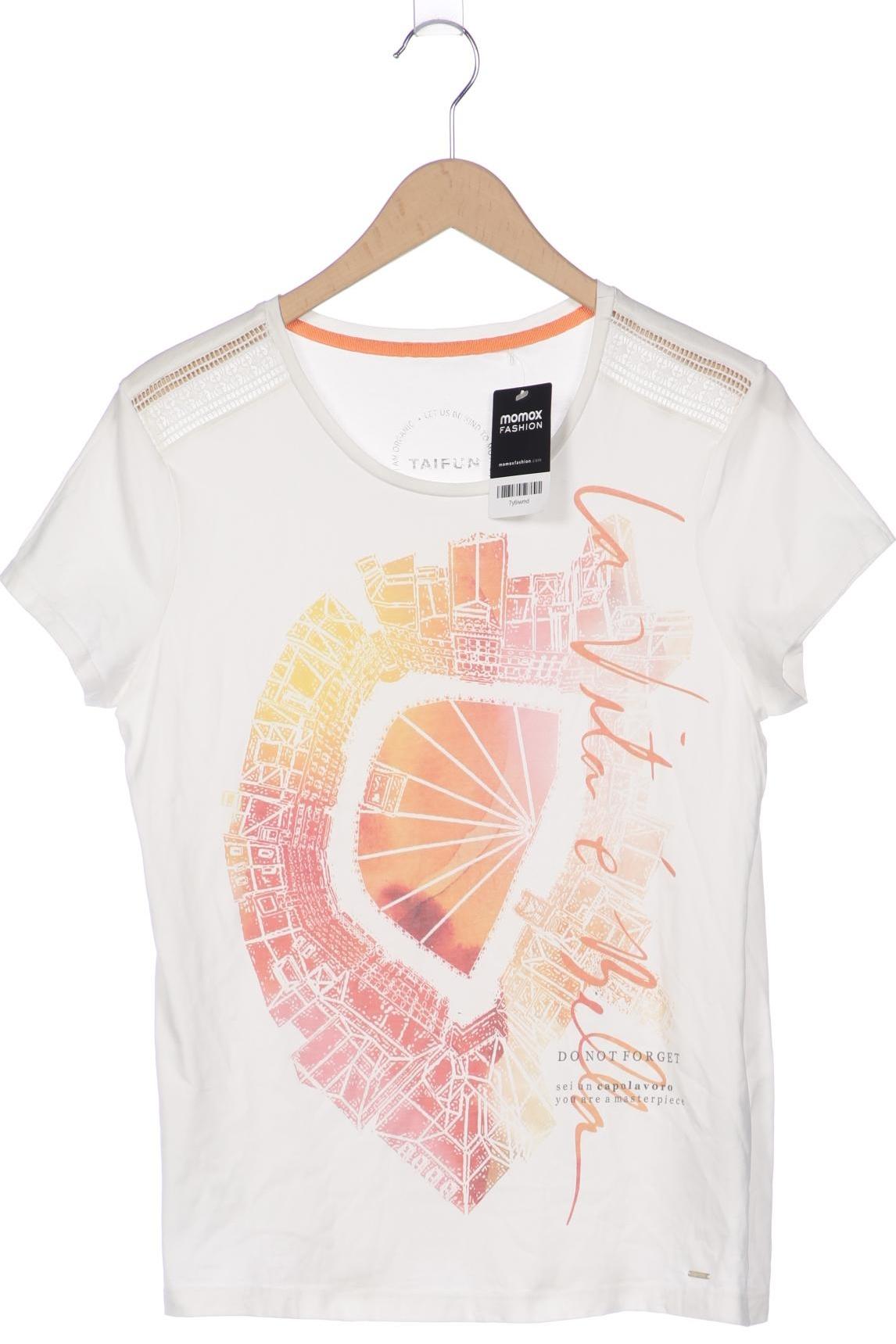 

Taifun Damen T-Shirt, weiß, Gr. 40