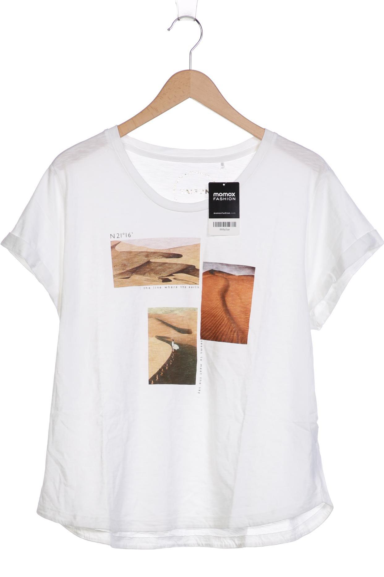 

Taifun Damen T-Shirt, weiß, Gr. 46