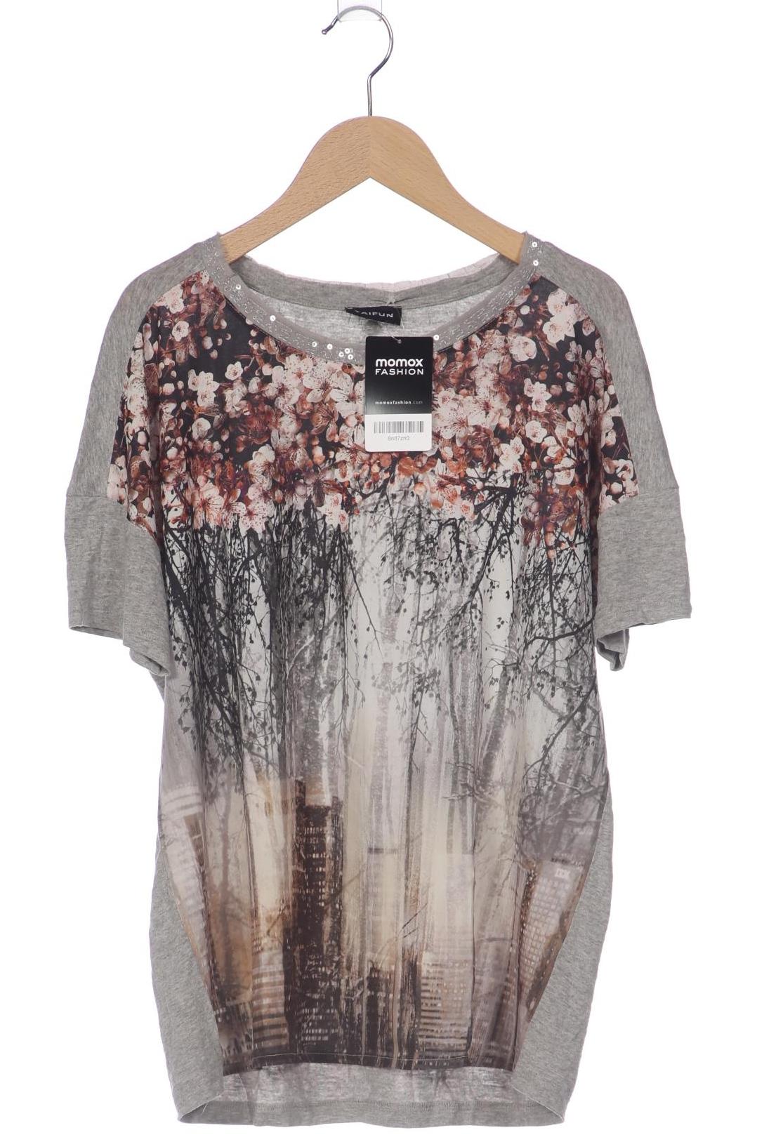 

Taifun Damen T-Shirt, grau, Gr. 36