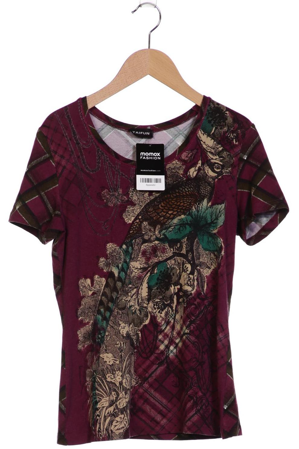 

Taifun Damen T-Shirt, bordeaux, Gr. 38