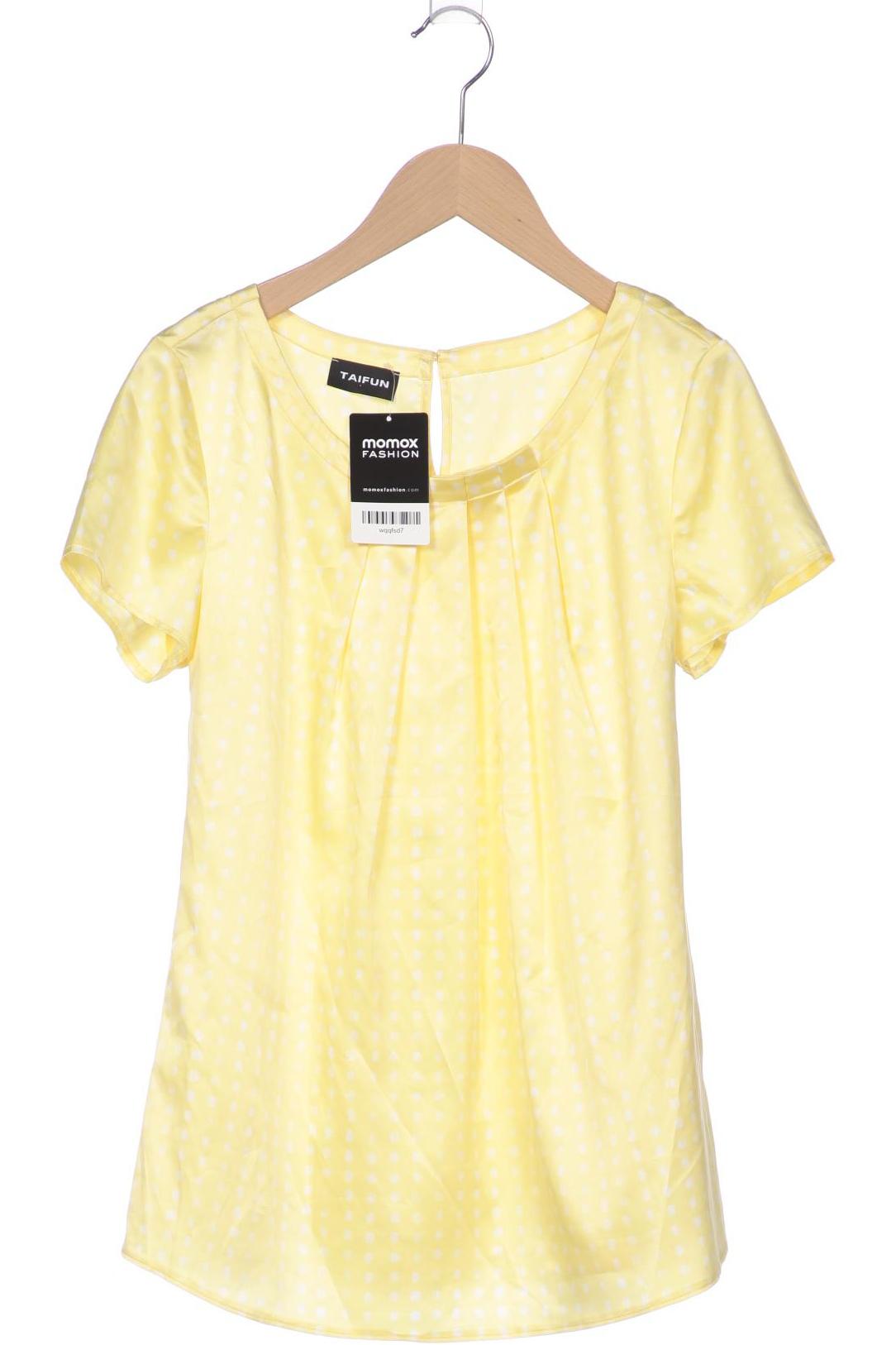 

Taifun Damen T-Shirt, gelb, Gr. 38