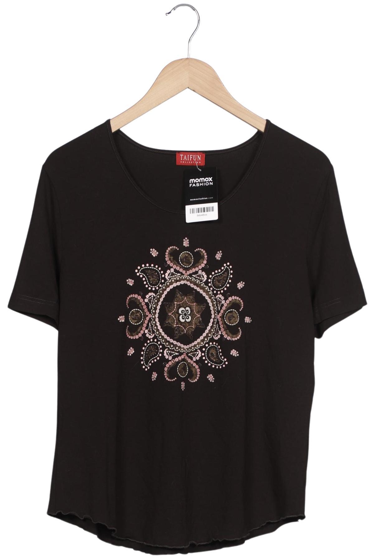 

Taifun Damen T-Shirt, braun, Gr. 42