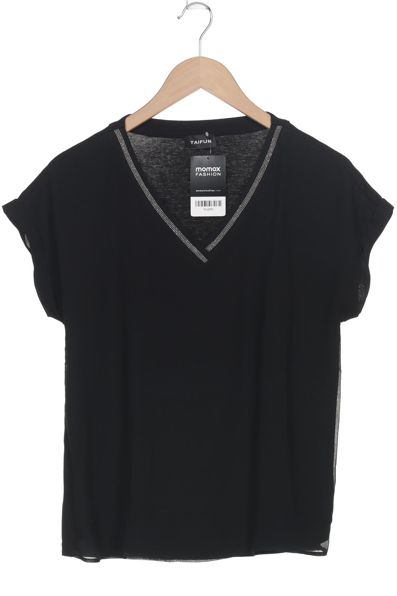 

Taifun Damen T-Shirt, schwarz, Gr. 36