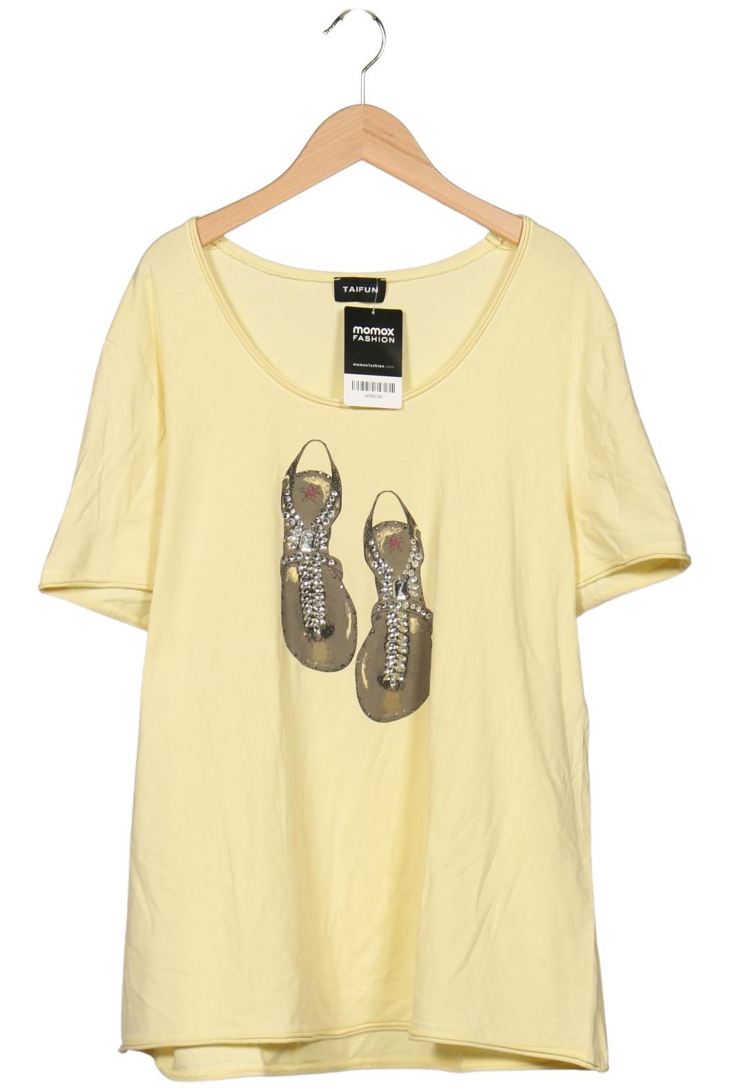 

Taifun Damen T-Shirt, gelb, Gr. 46